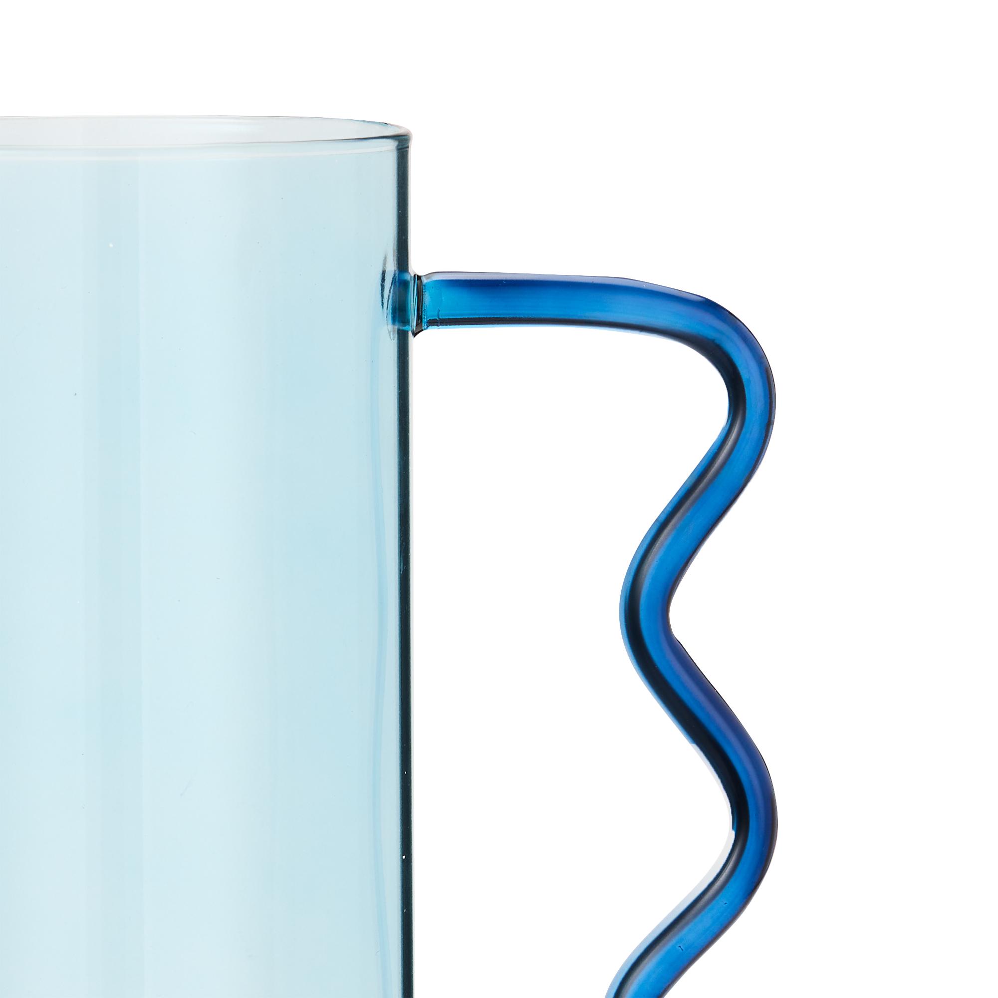 Habitat Wiggle Handled Vase - Blue thumbnail 3
