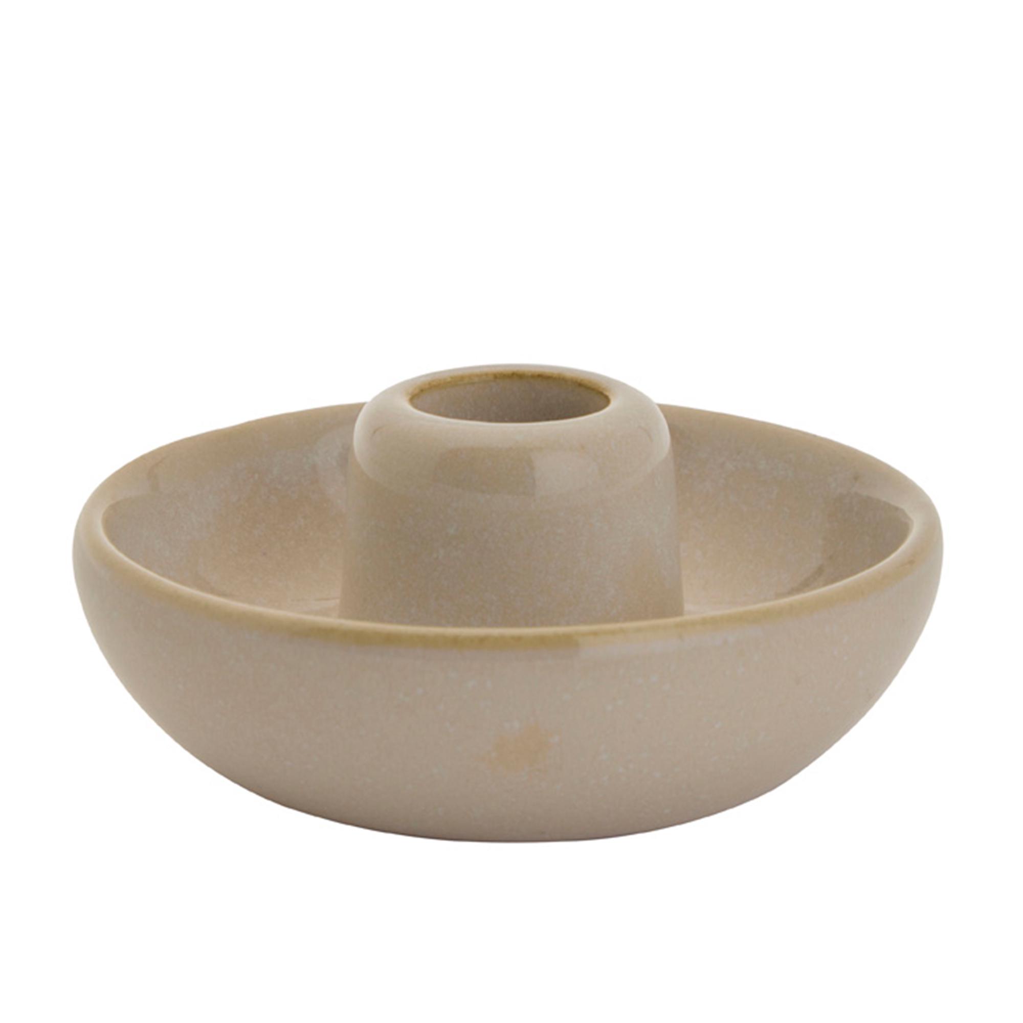 Habitat Ceramic Taper Holder Grey Glaze