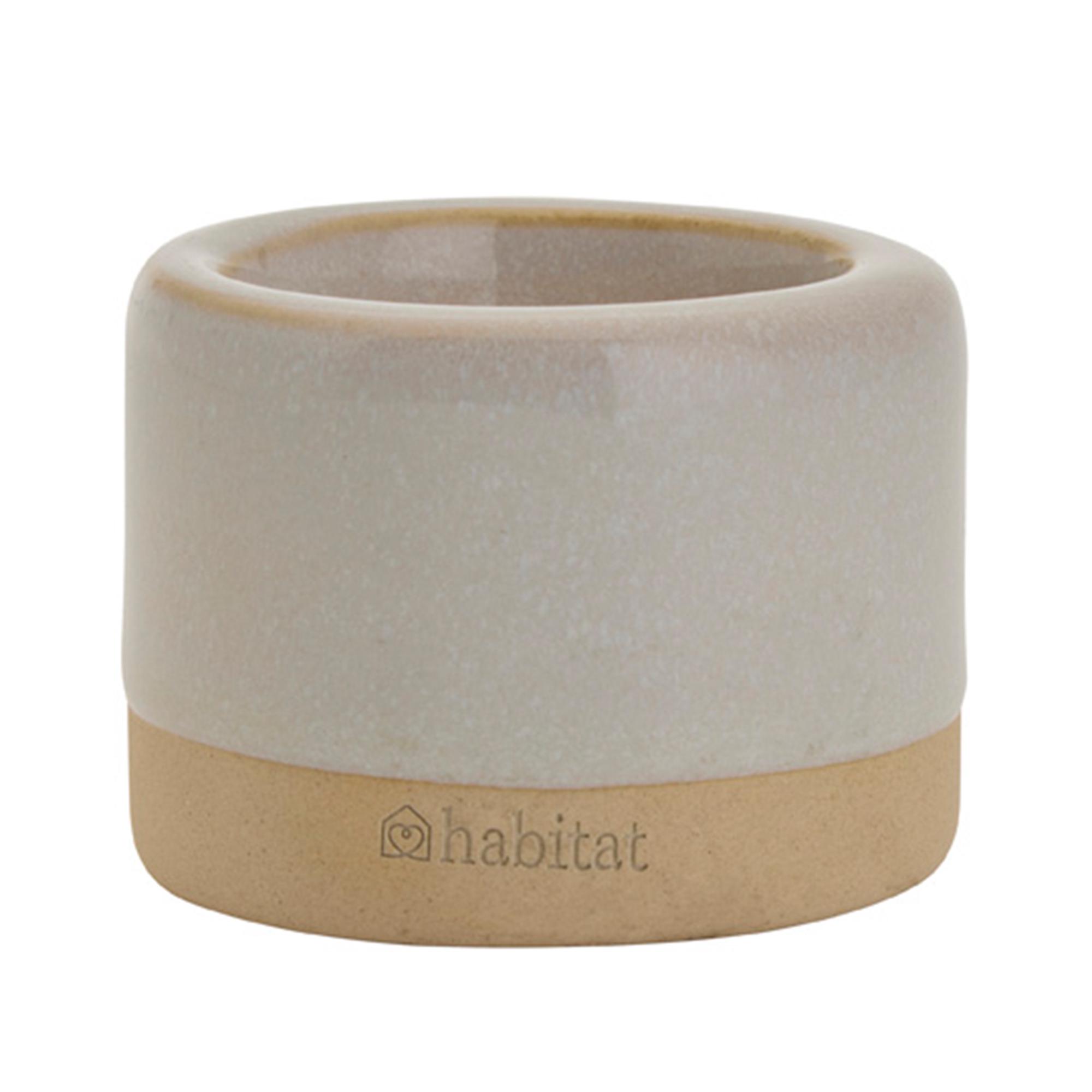 Habitat Ceramic Tealight Holder Grey Glaze