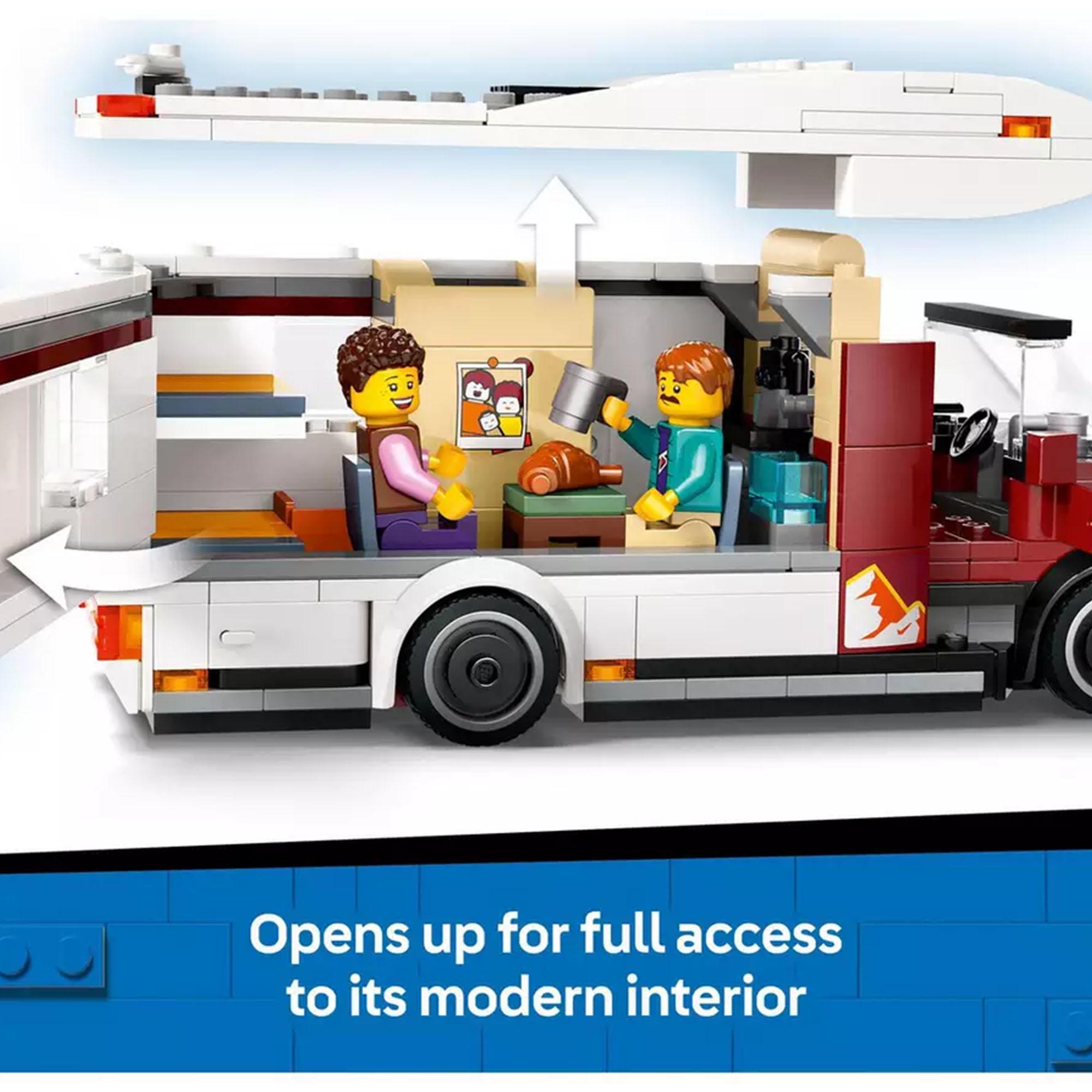 LEGO City Holiday Adventure Camper Van Toy Vehicle Set 60454 thumbnail 3