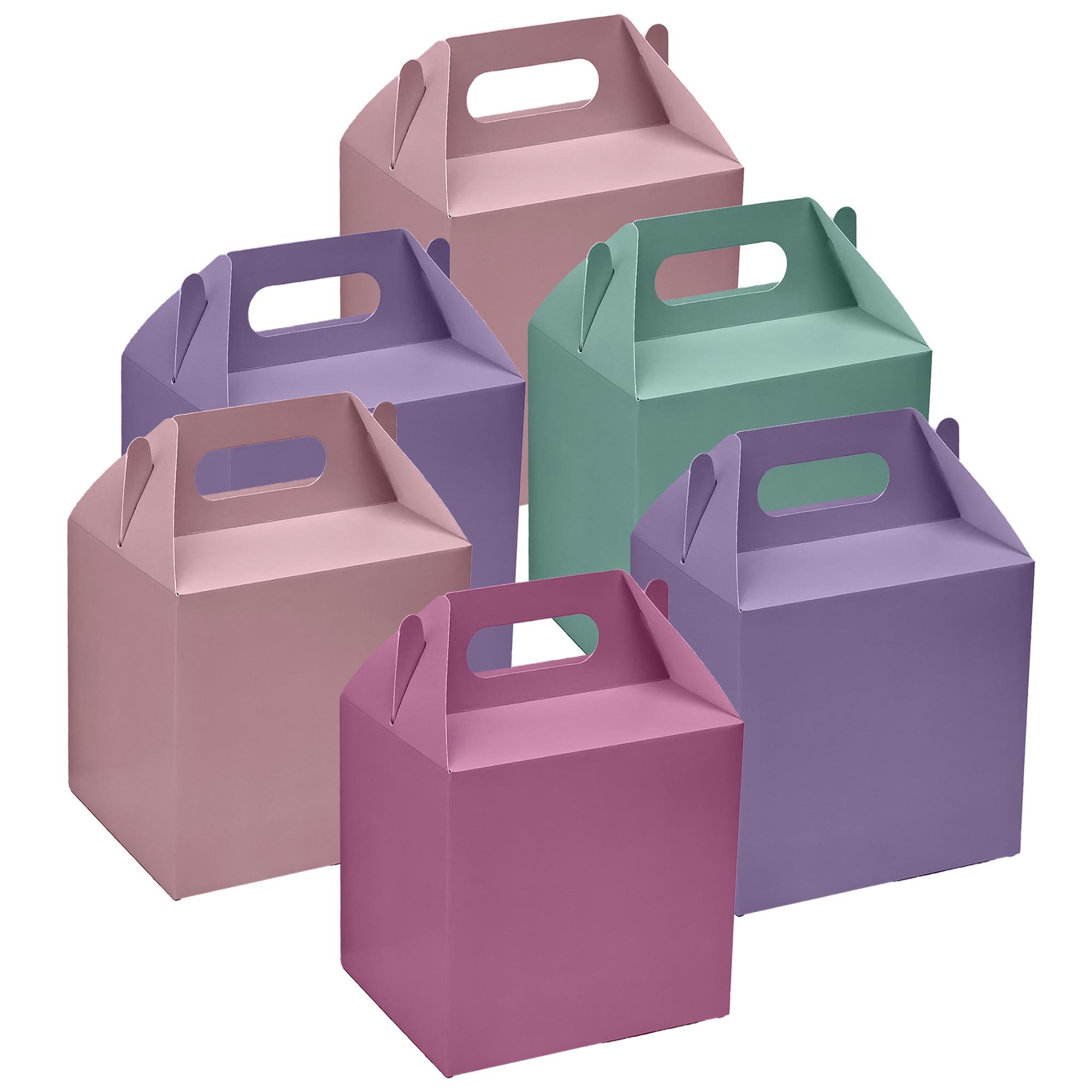 Sainsbury's Home Pack of 6 Pink & Purple Party Treat Boxes