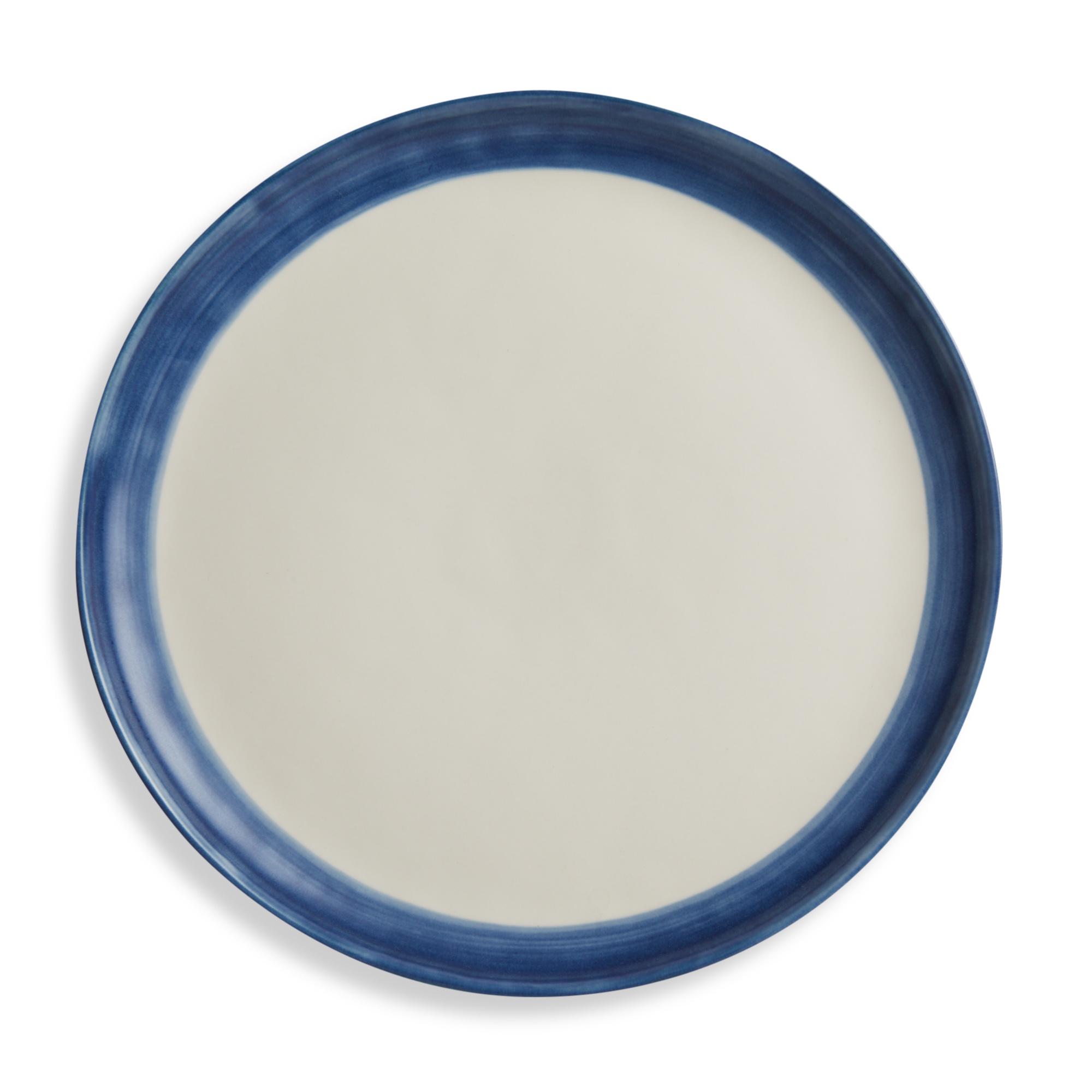 Habitat Artisan Stripe Stoneware Side Plate - Blue