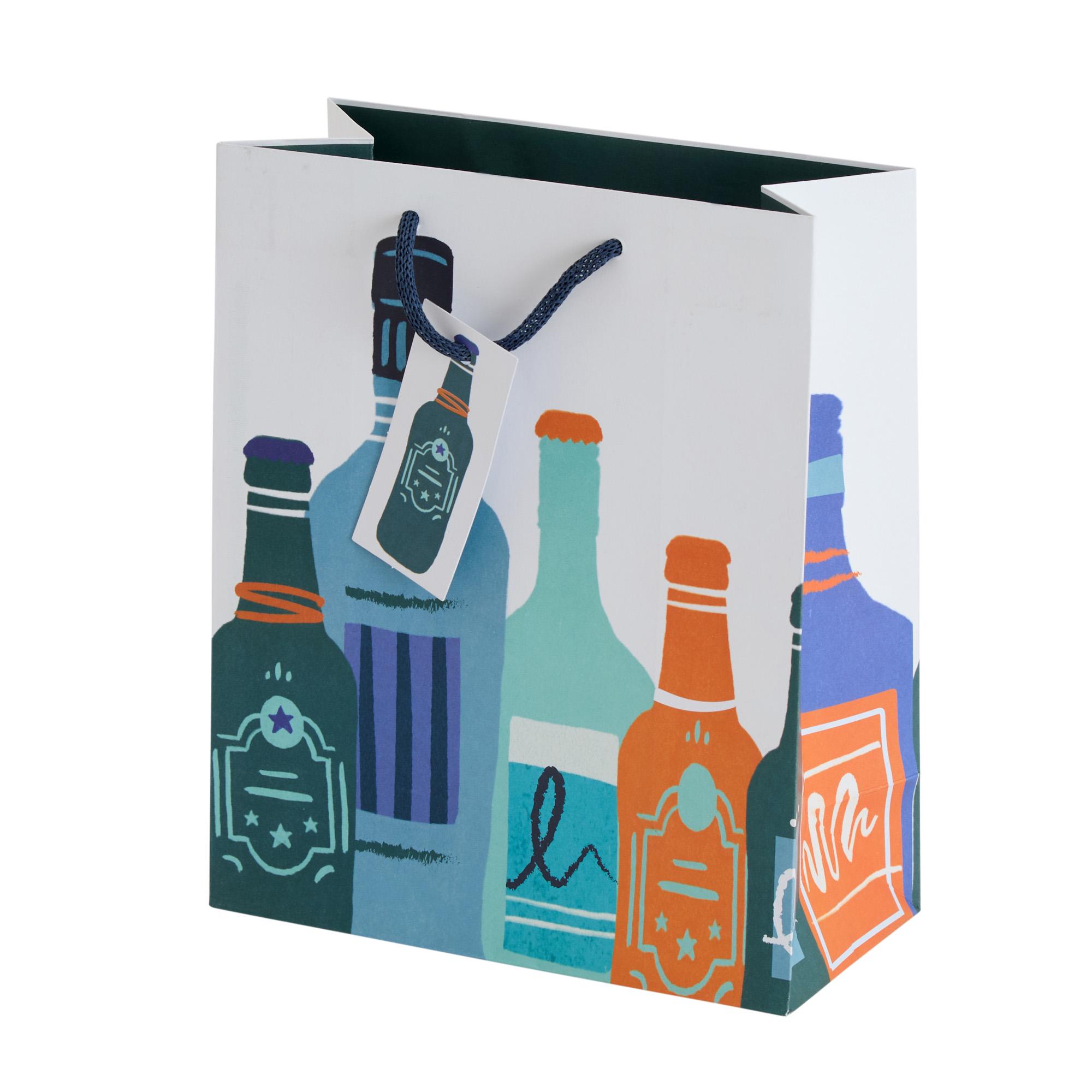 Sainsbury's Home Bottle Print Medium Bag