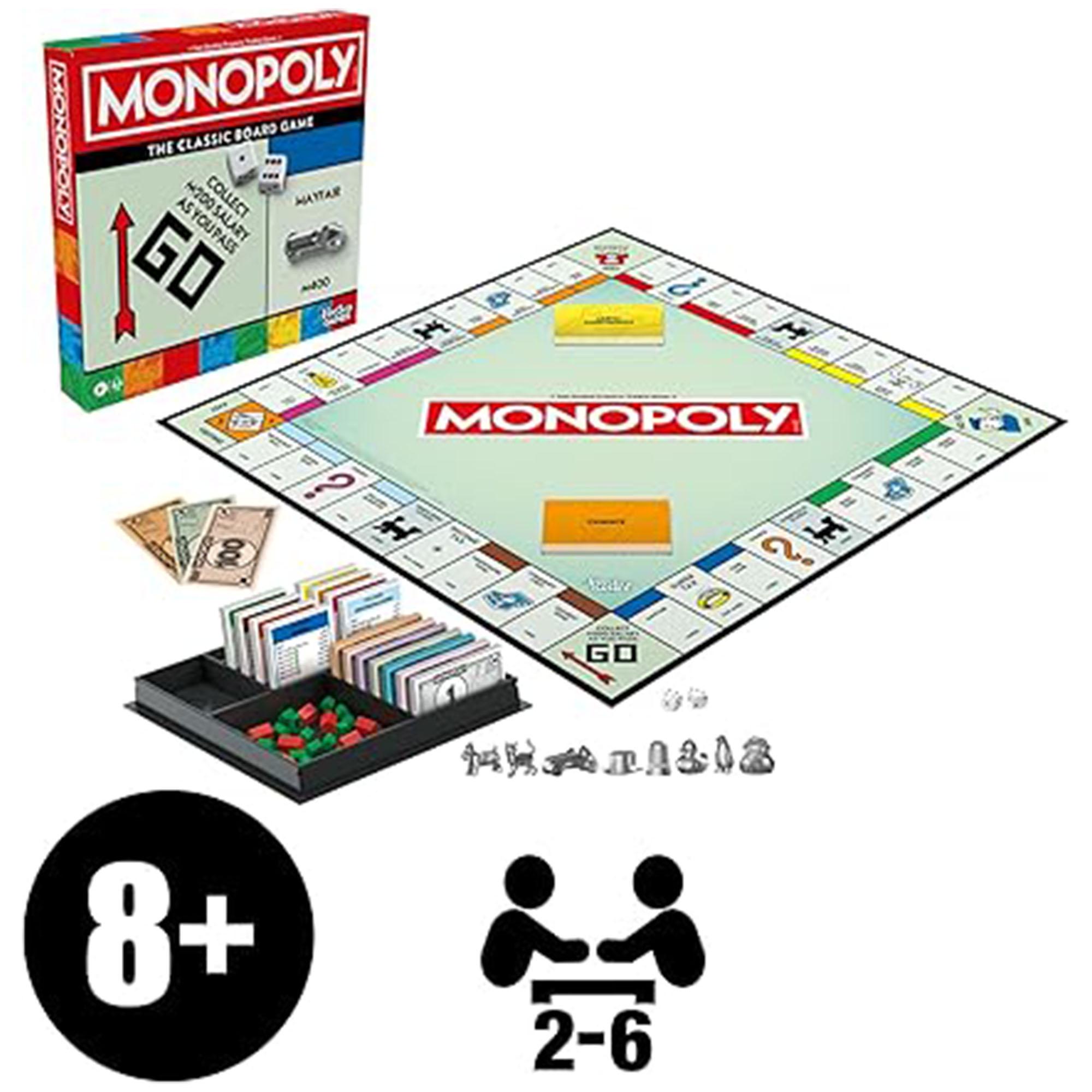 Hasbro Games Monopoly Classic Board Game thumbnail 2