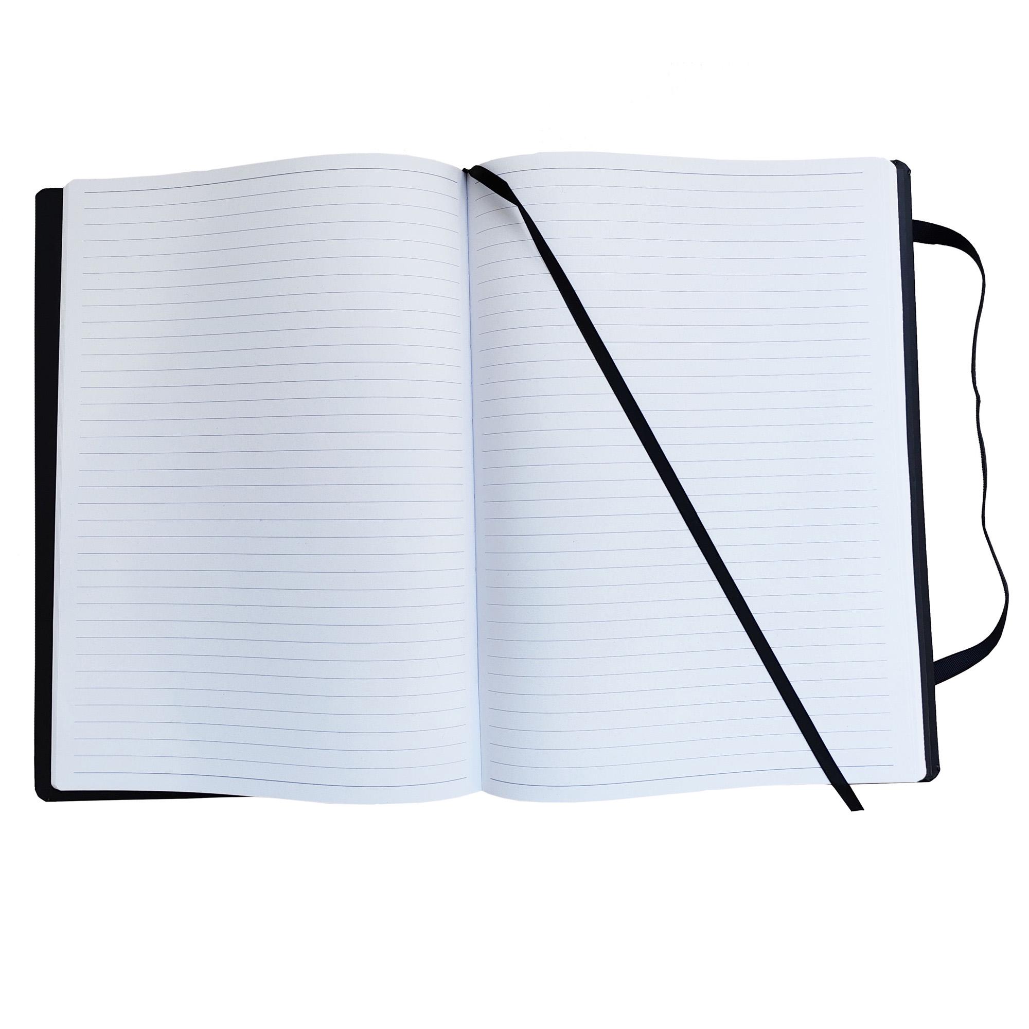 Sainsbury's Home A4 PU Pattern Notebook - Black thumbnail 3