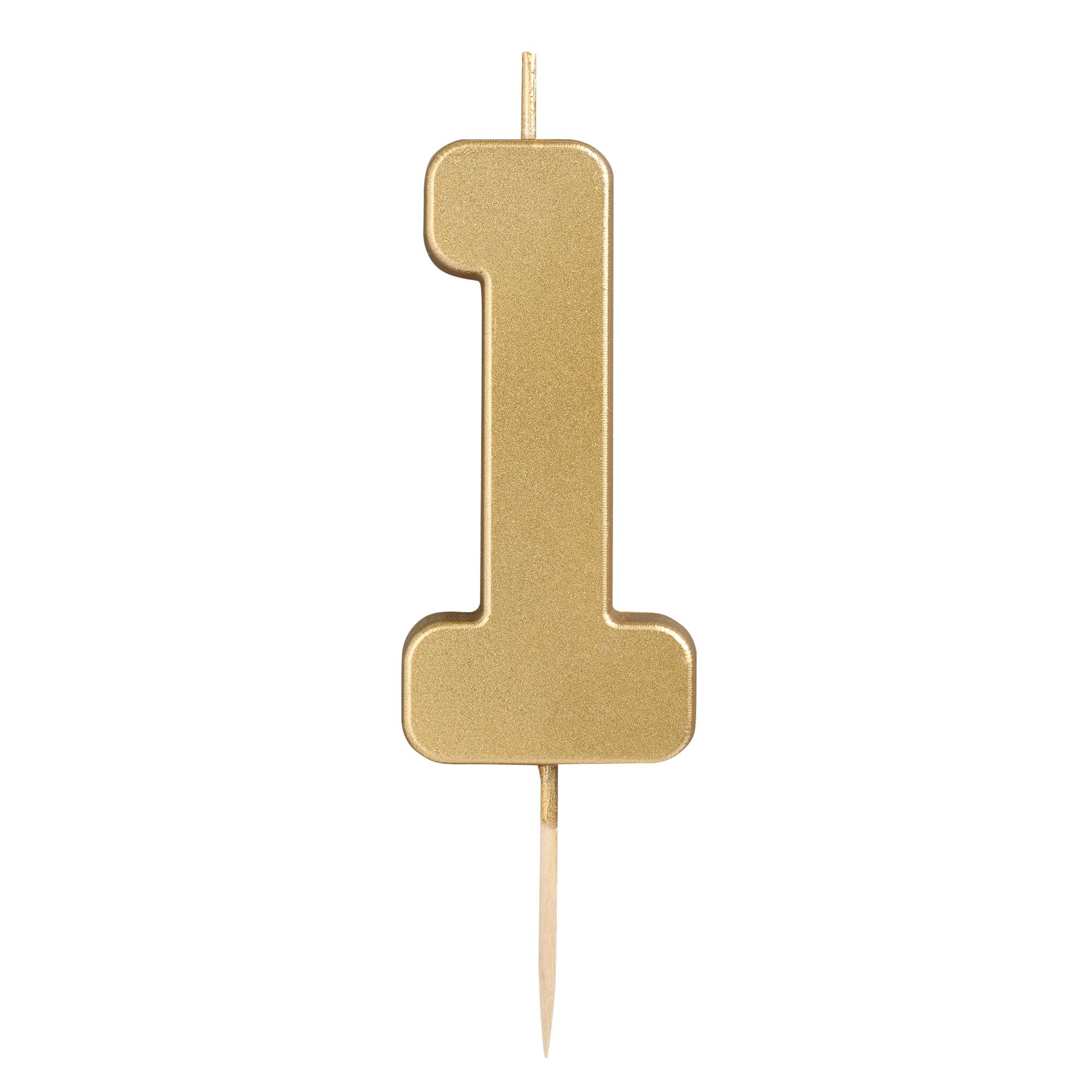 Sainsbury's Home Gold Number Candle Age 1