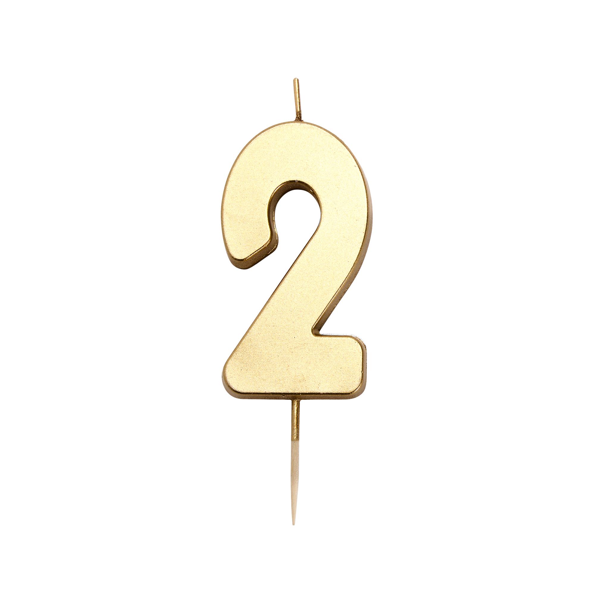 Sainsbury's Home Gold Number Candle Age 2