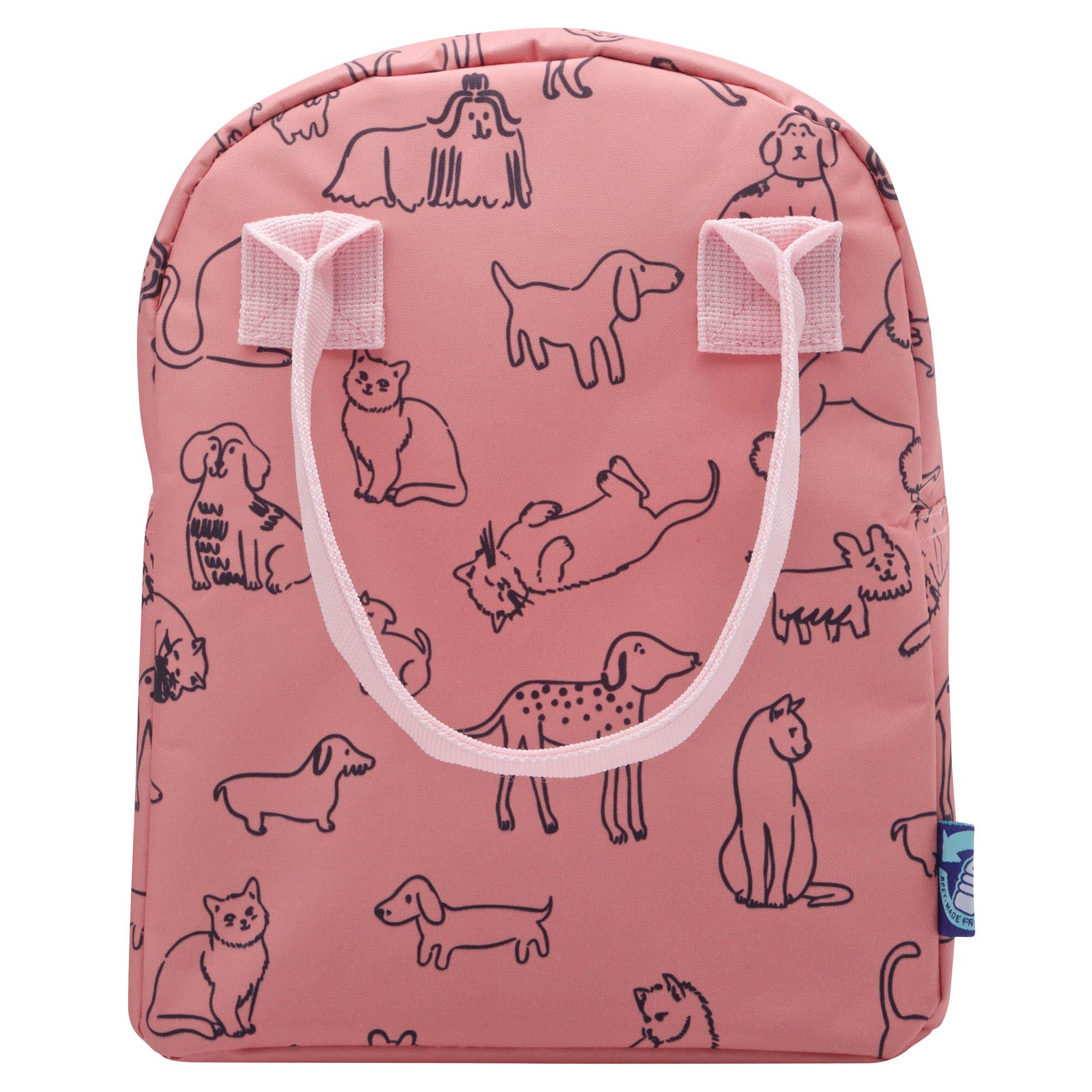 Smash Coral Cat Dog Lunch Bag thumbnail 3