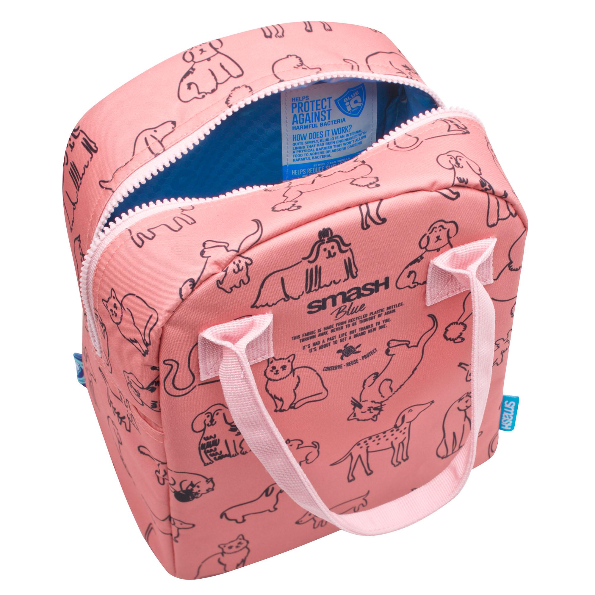 Smash Coral Cat Dog Lunch Bag thumbnail 4