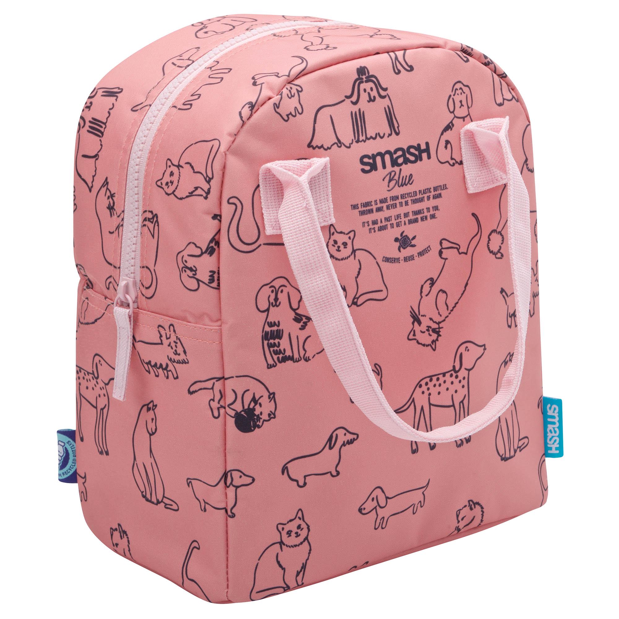 Smash Coral Cat Dog Lunch Bag thumbnail 5