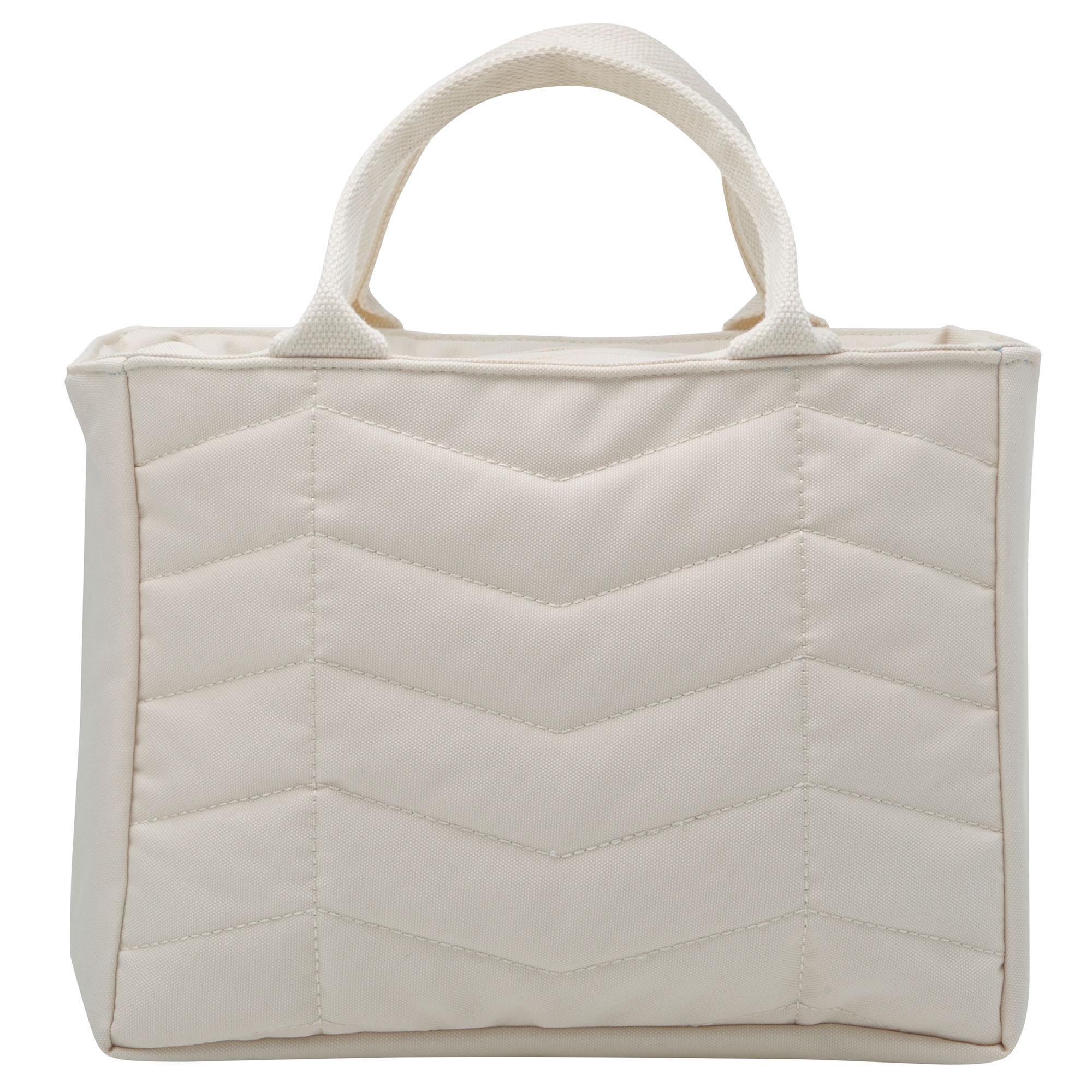 Smash Planet Beige Chevron Lunch Bag thumbnail 3