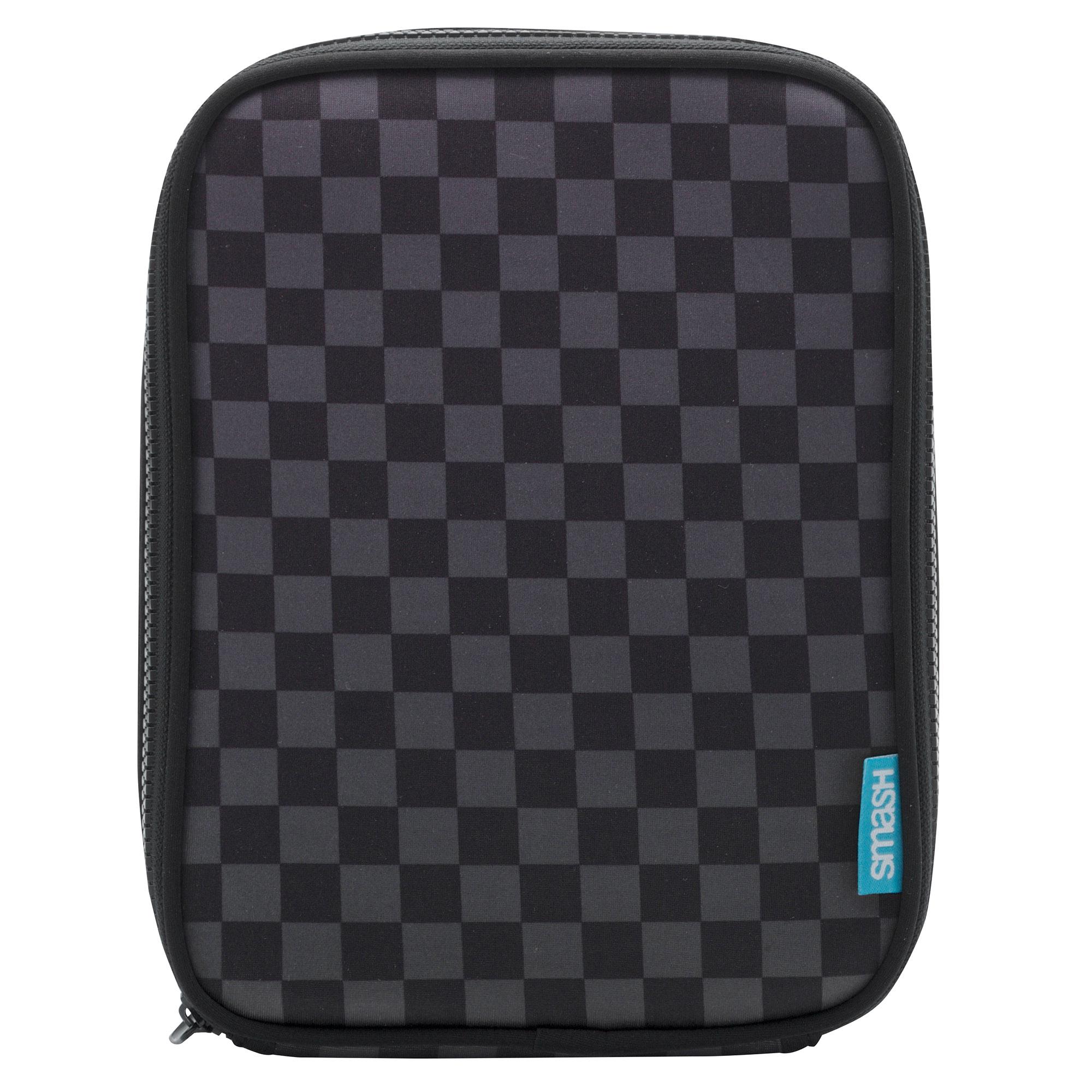 Smash Washable Black Checkerboard Lunch Bag