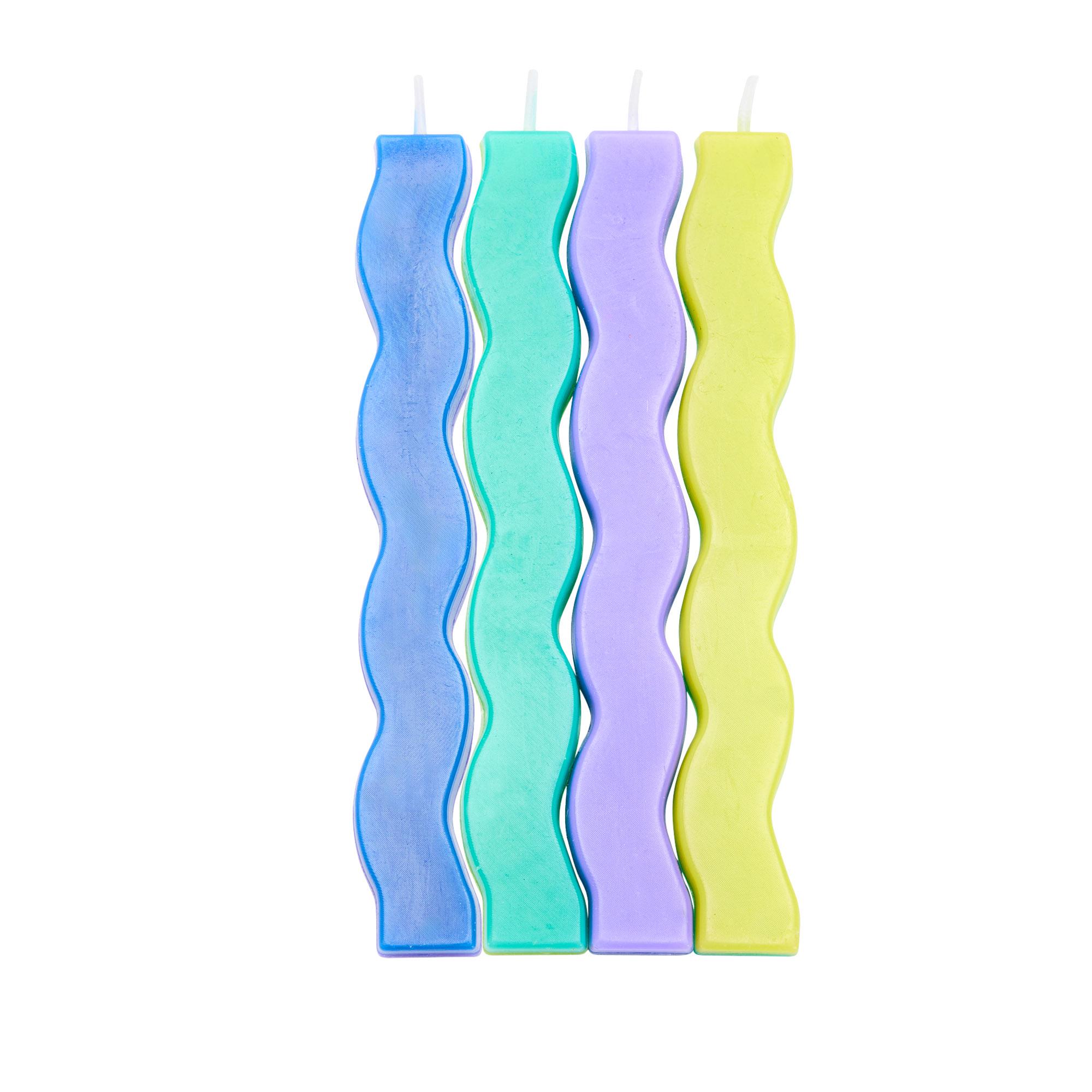 Sainsbury's Home Pack of 4 Wavy Candles