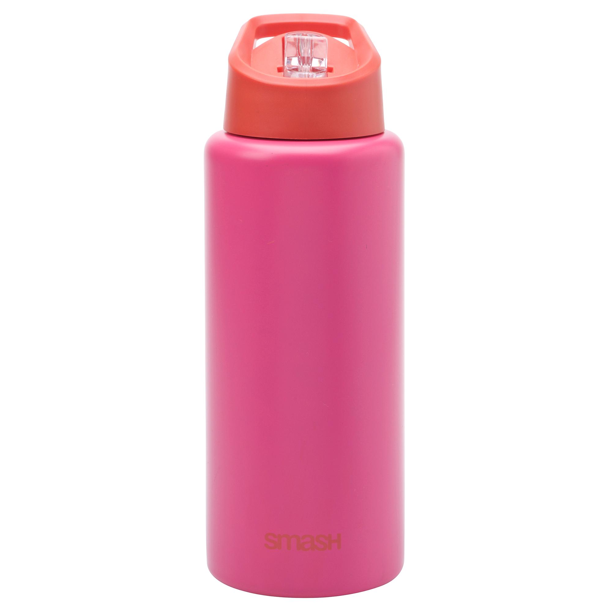 Smash Pink/Red Stainless Steel Sipper - 1L
