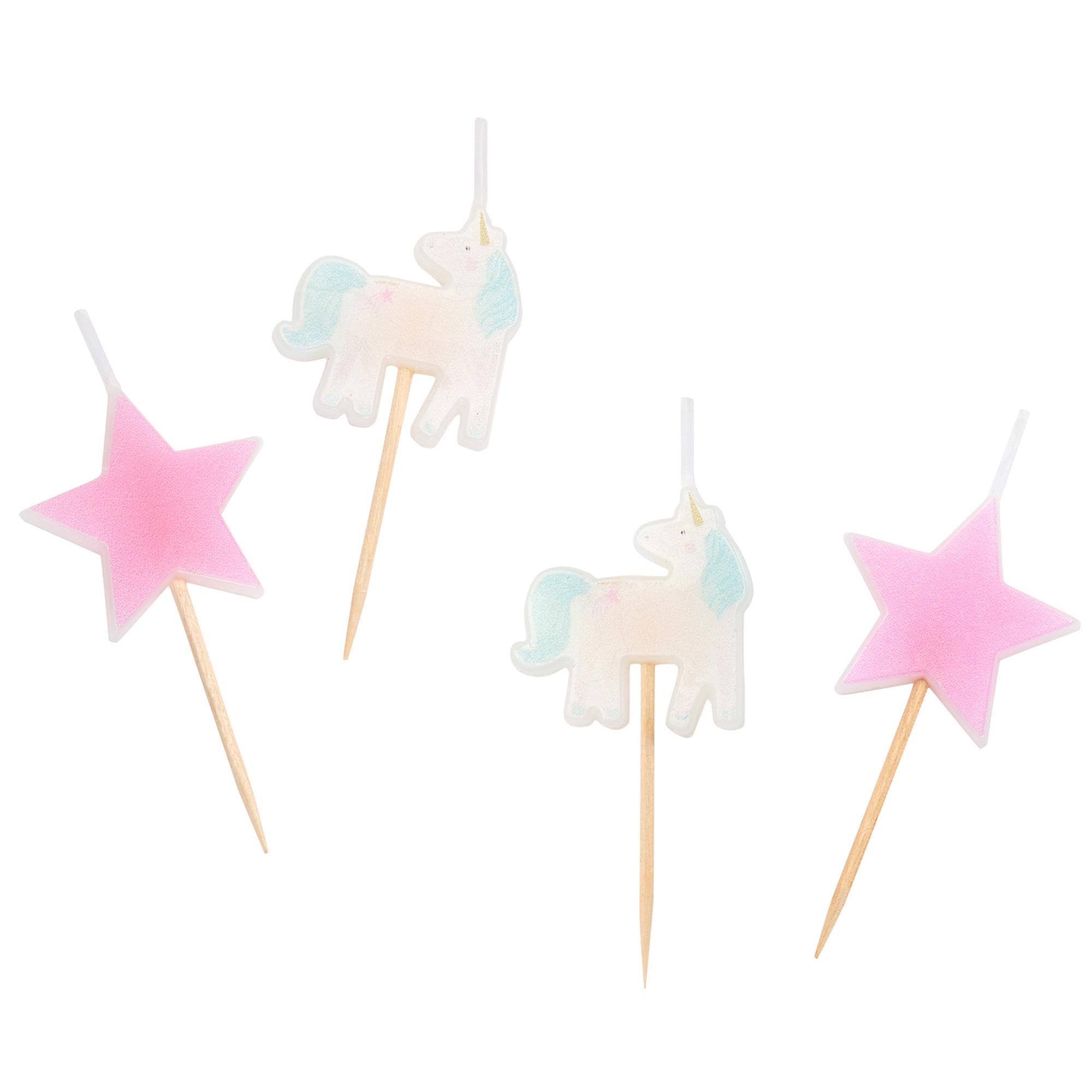 Sainsbury's Home Pack of 4 Unicorn Icon Candles