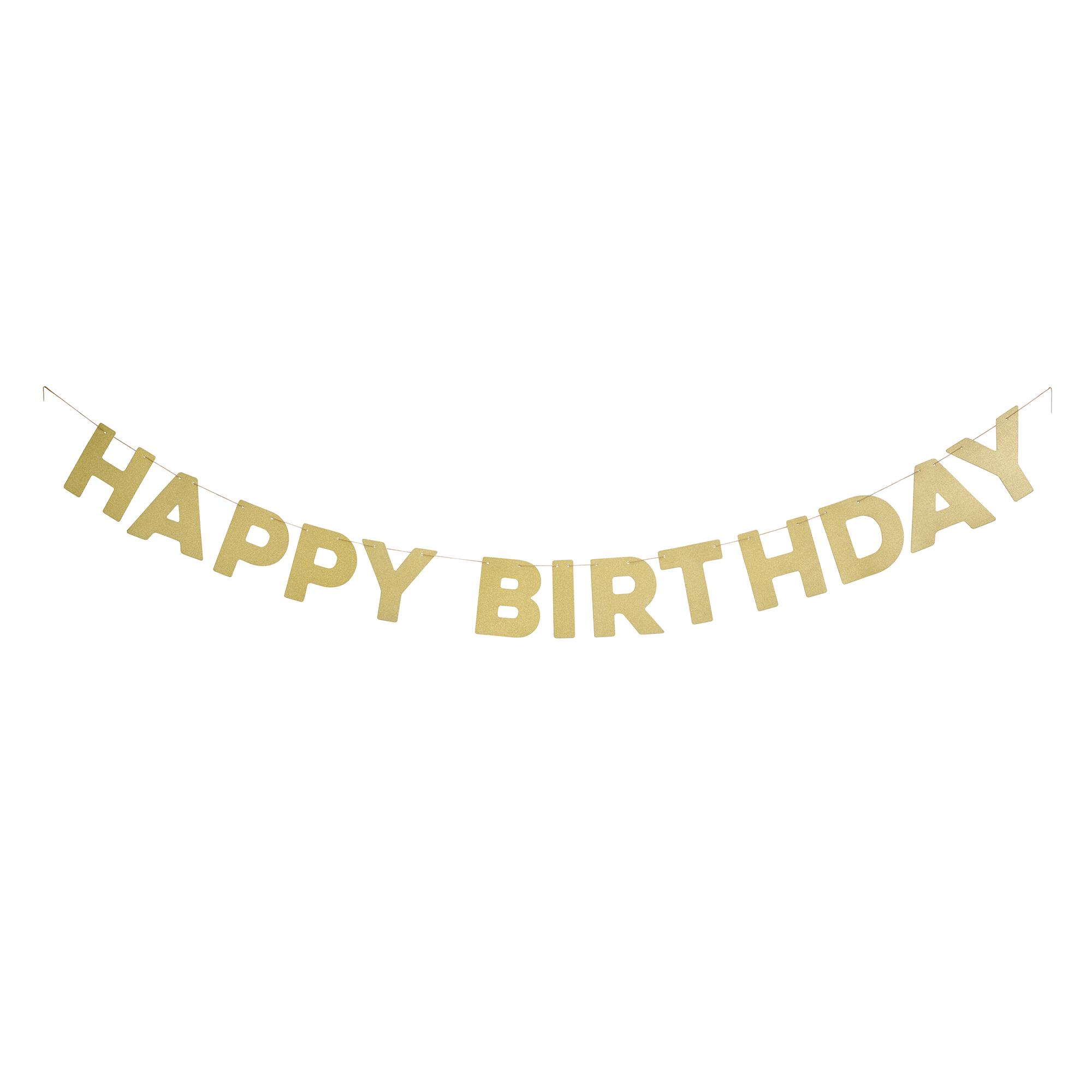 Sainsbury's Home Happy Birthday Bunting Gold
