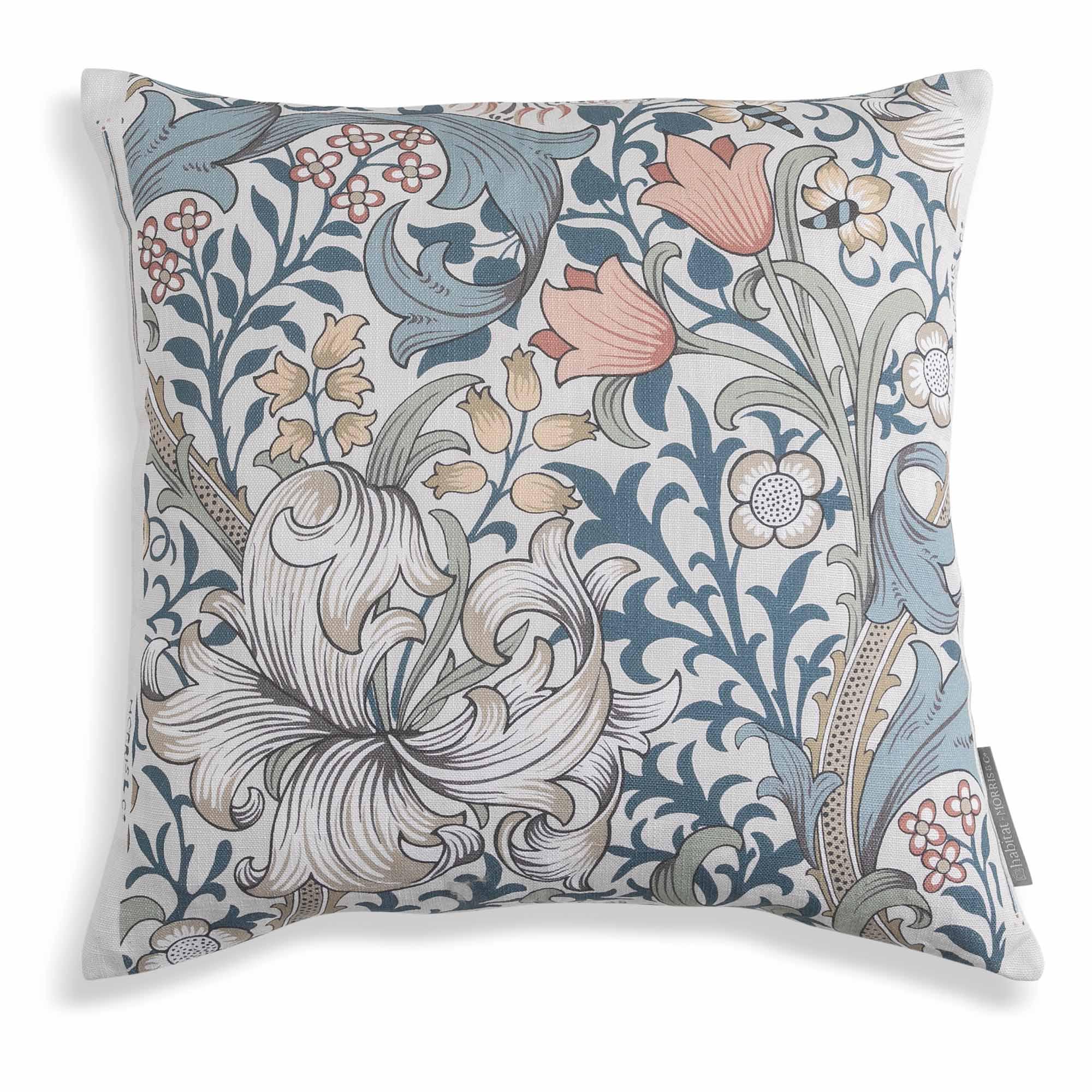 Habitat x Morris & Co. Golden Lily Cushion - 50x50 thumbnail 3