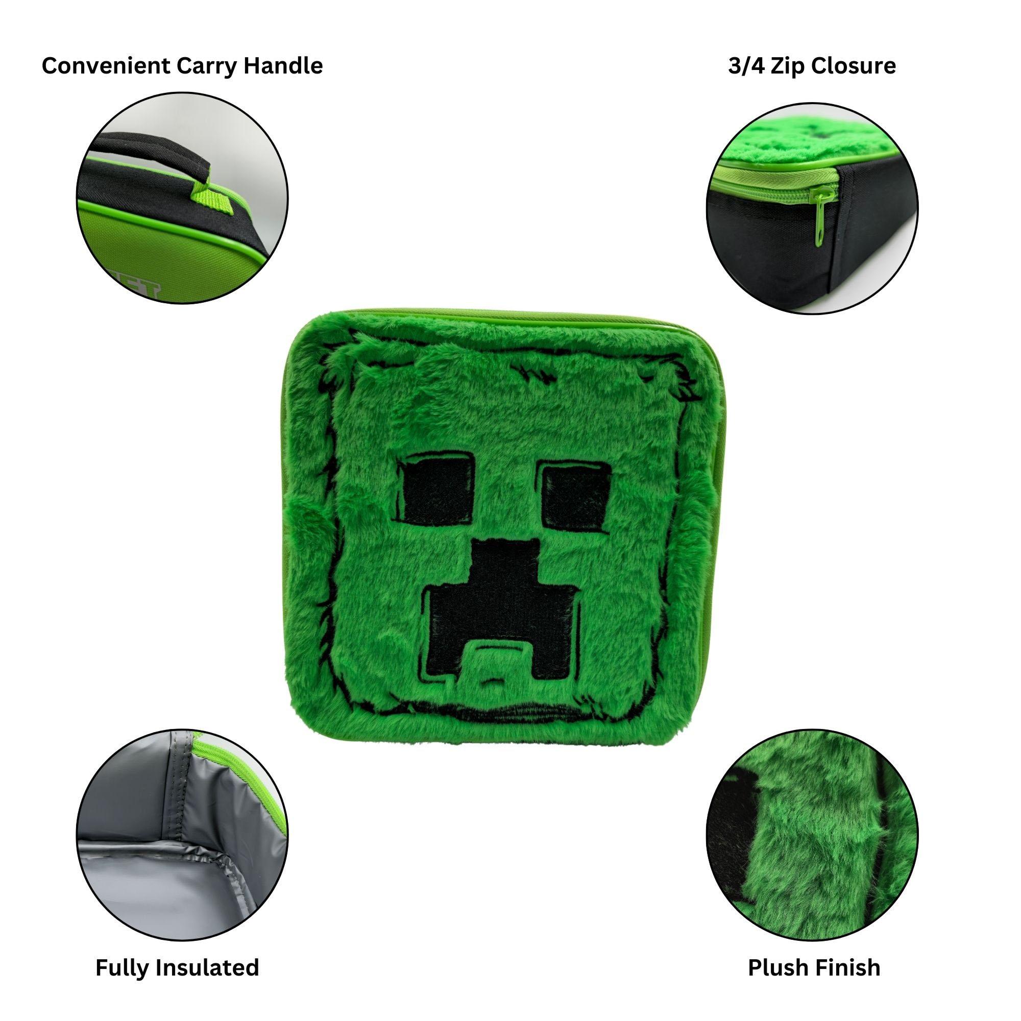 Minecraft Faux Fur Lunch Bag thumbnail 2