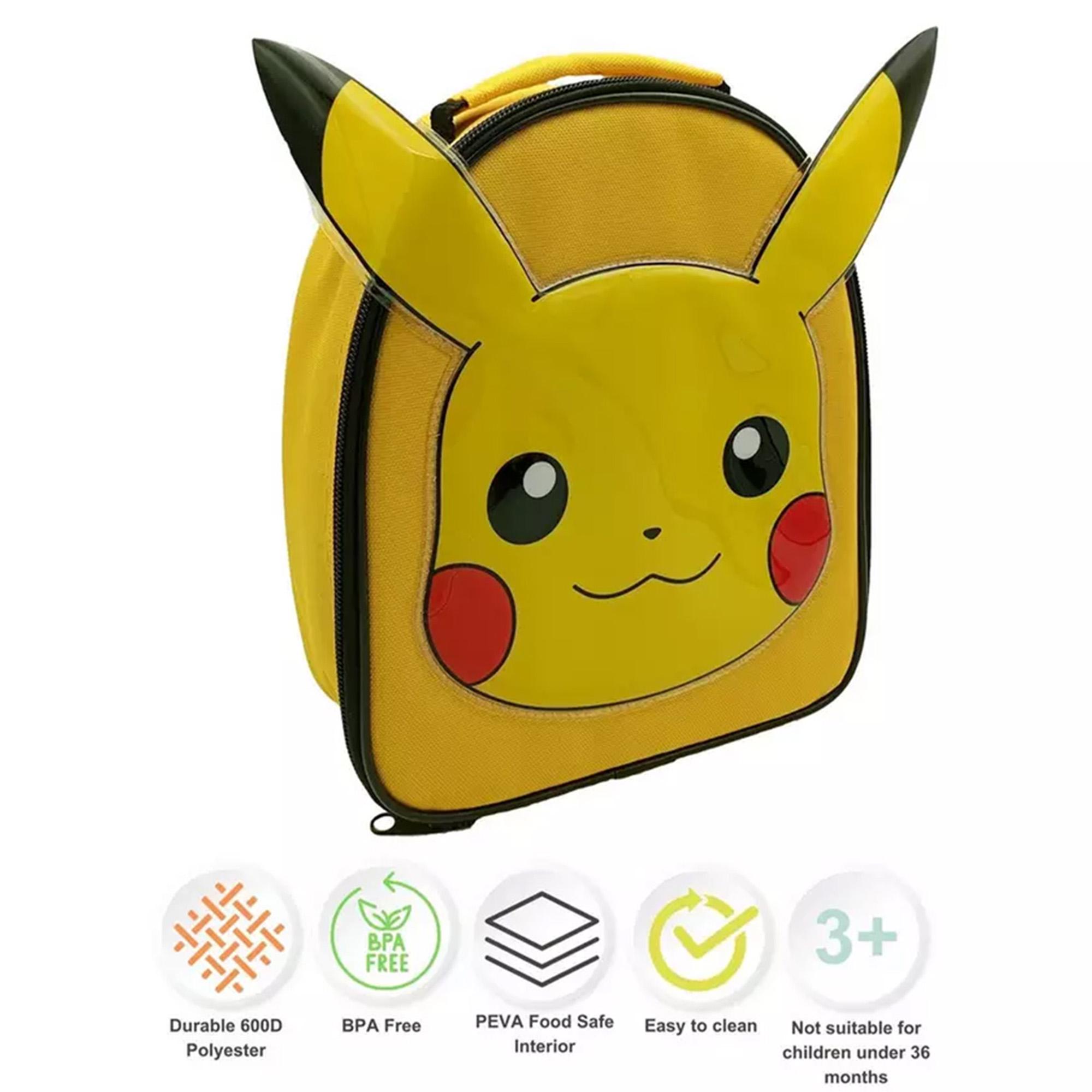 Hox Pokémon Shaped Pikachu Lunch Bag thumbnail 3