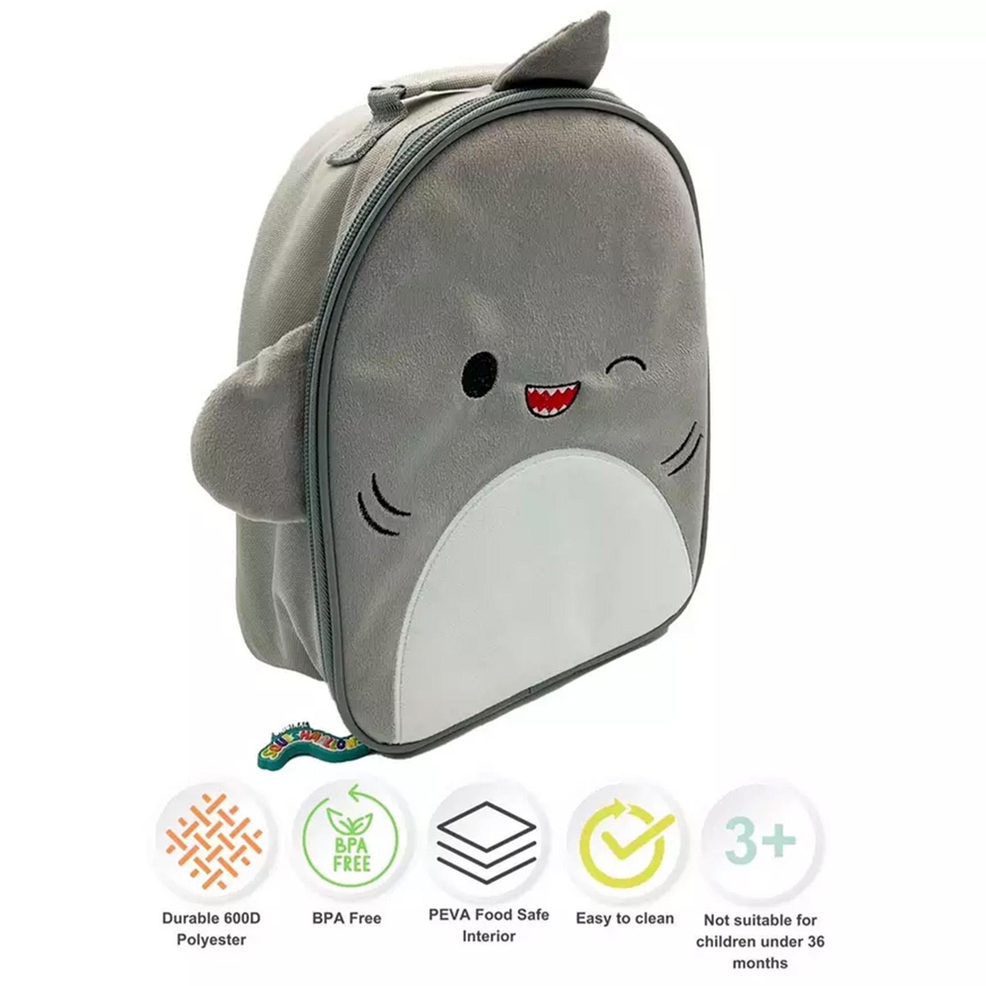 Hox Squishmallows Gordon The Shark Furry Lunch Bag thumbnail 3