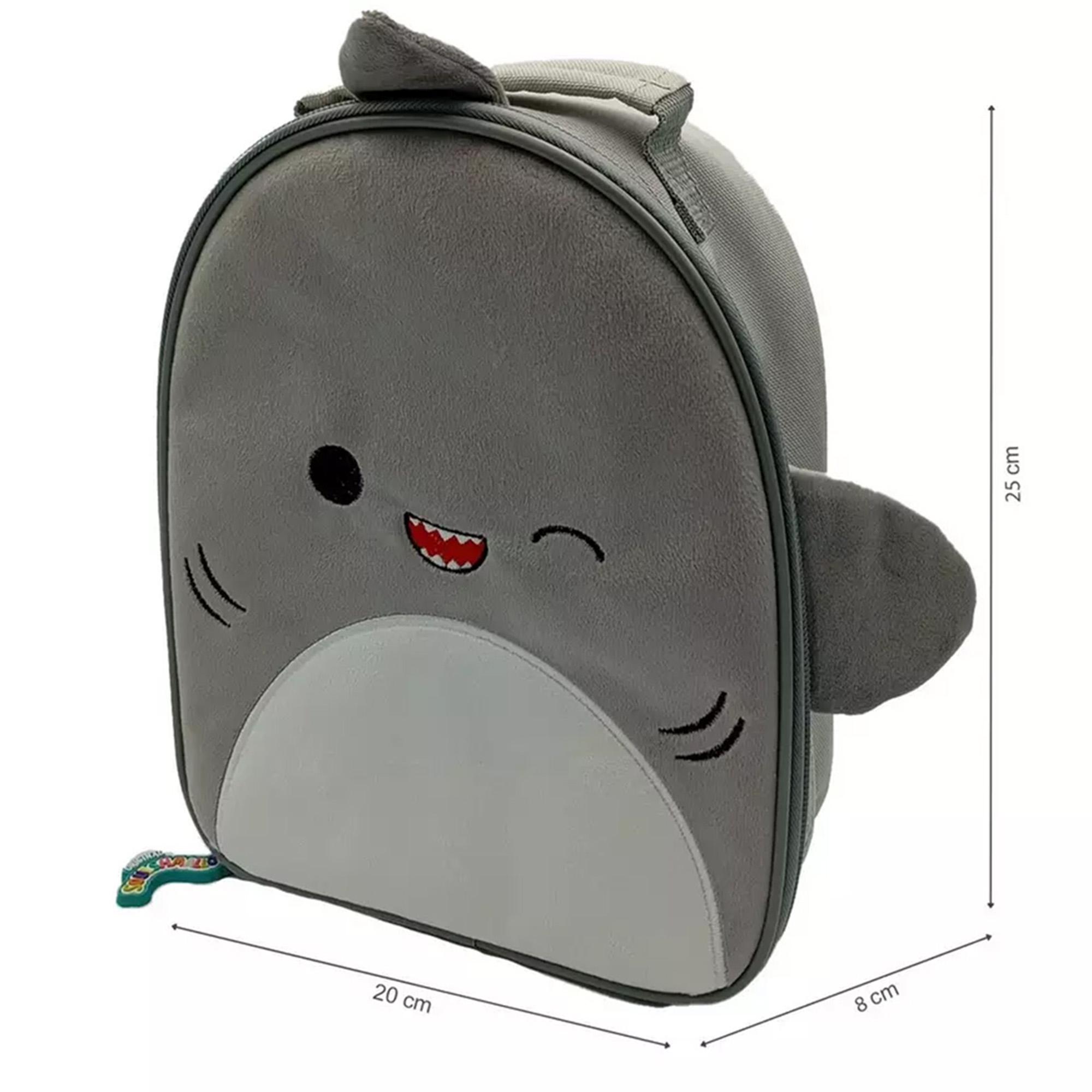 Hox Squishmallows Gordon The Shark Furry Lunch Bag thumbnail 4