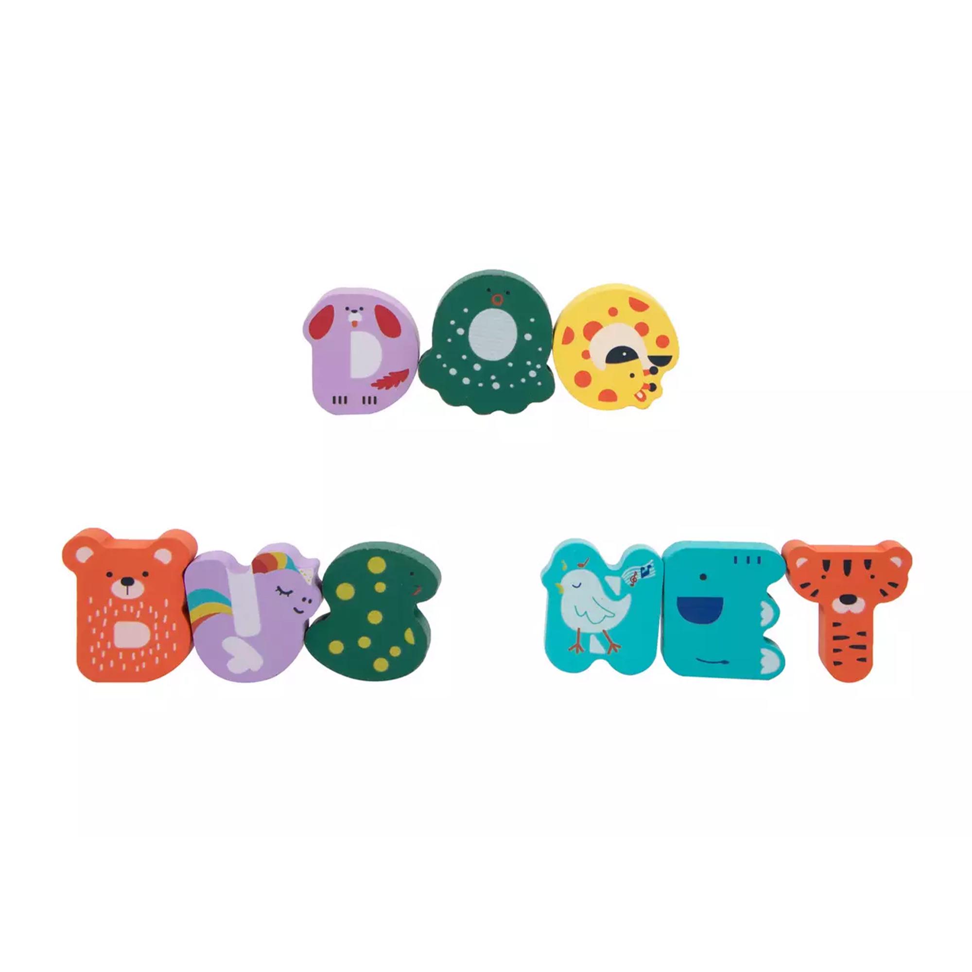 Chad Valley Wooden Alphabet & Spelling Puzzle thumbnail 2