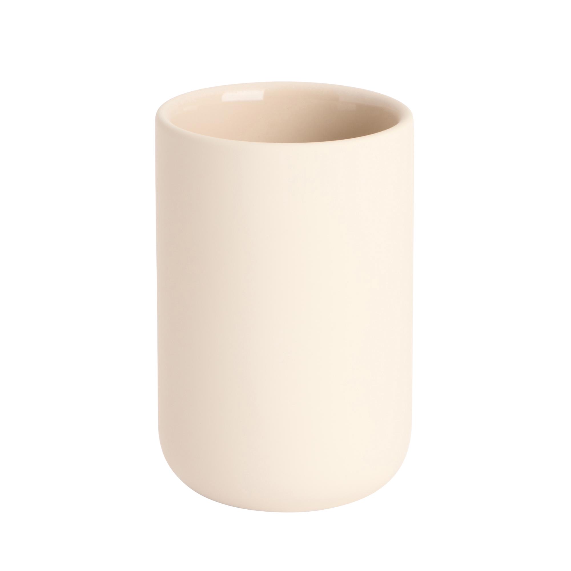 Habitat Stoneware Soft Touch Tumbler - Natural