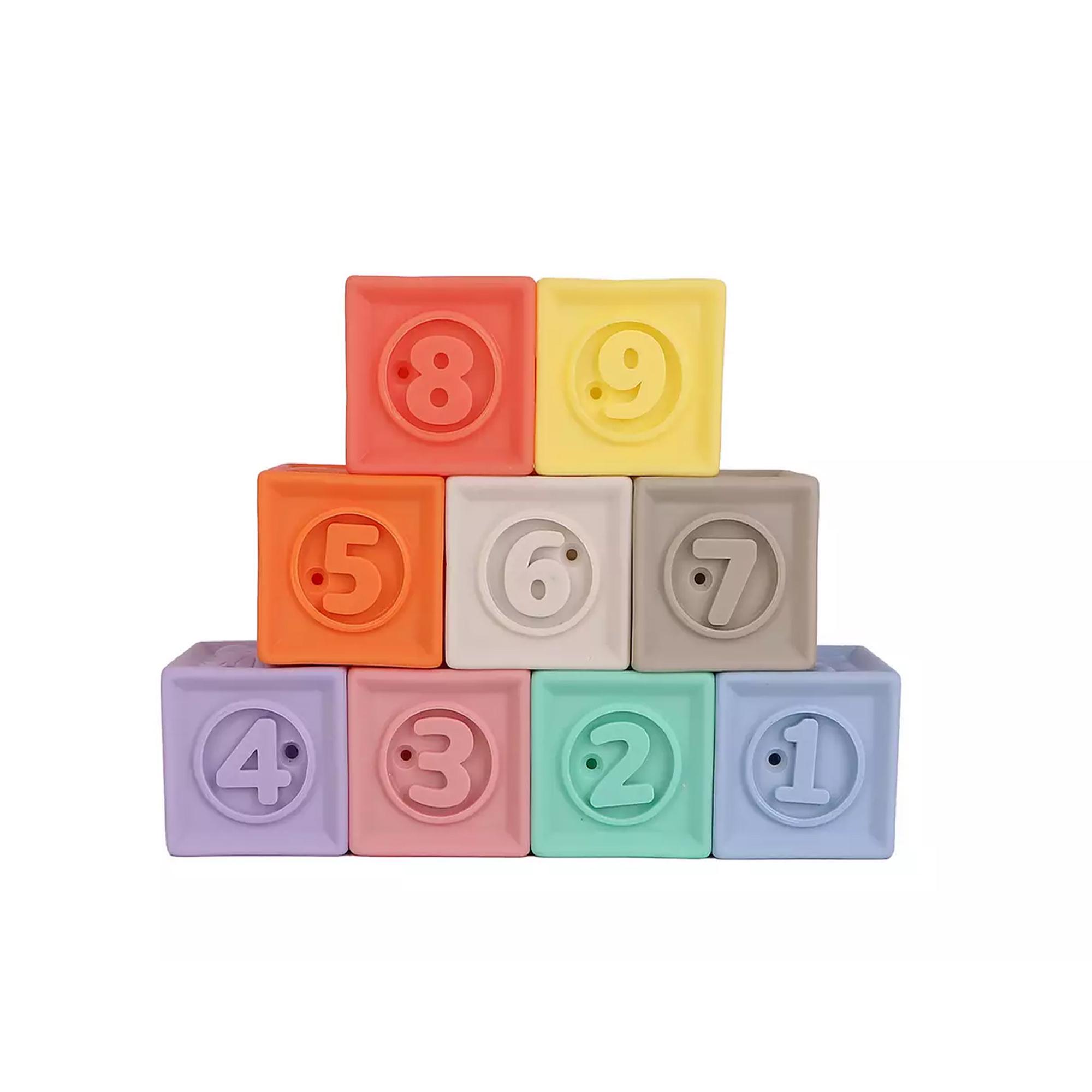 Chad Valley Pack of 9 Sensory Stacking Cubes