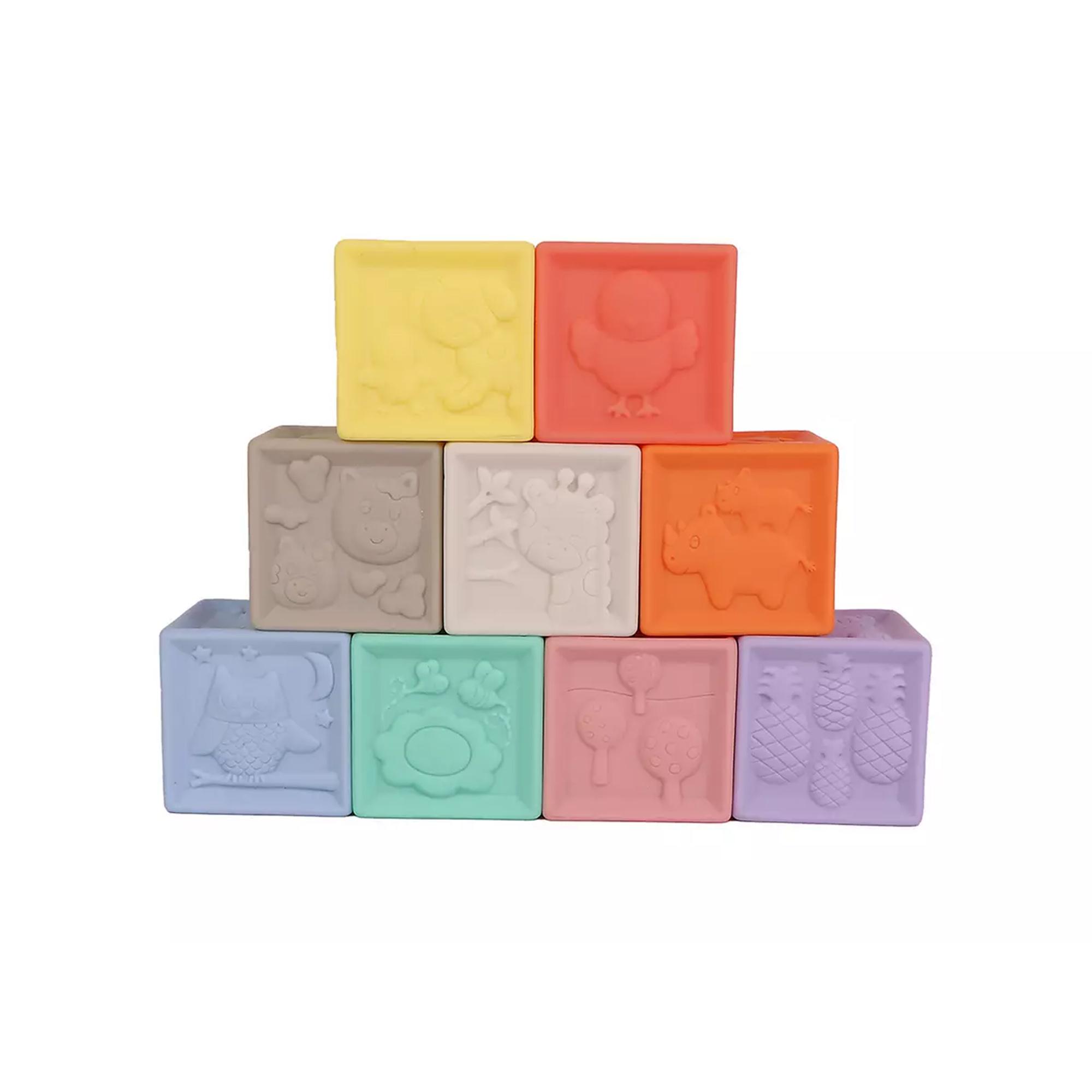 Chad Valley Pack of 9 Sensory Stacking Cubes thumbnail 2
