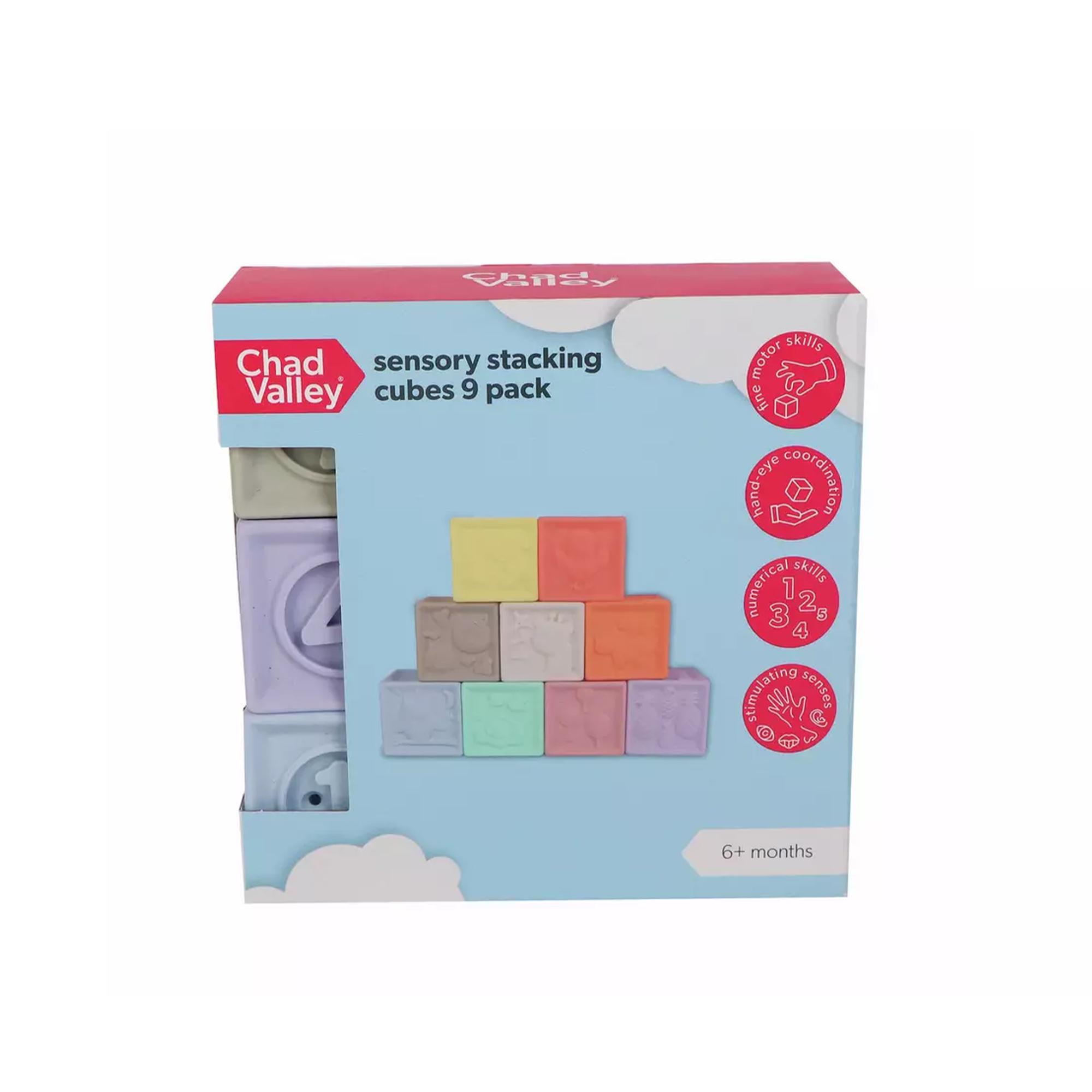 Chad Valley Pack of 9 Sensory Stacking Cubes thumbnail 5