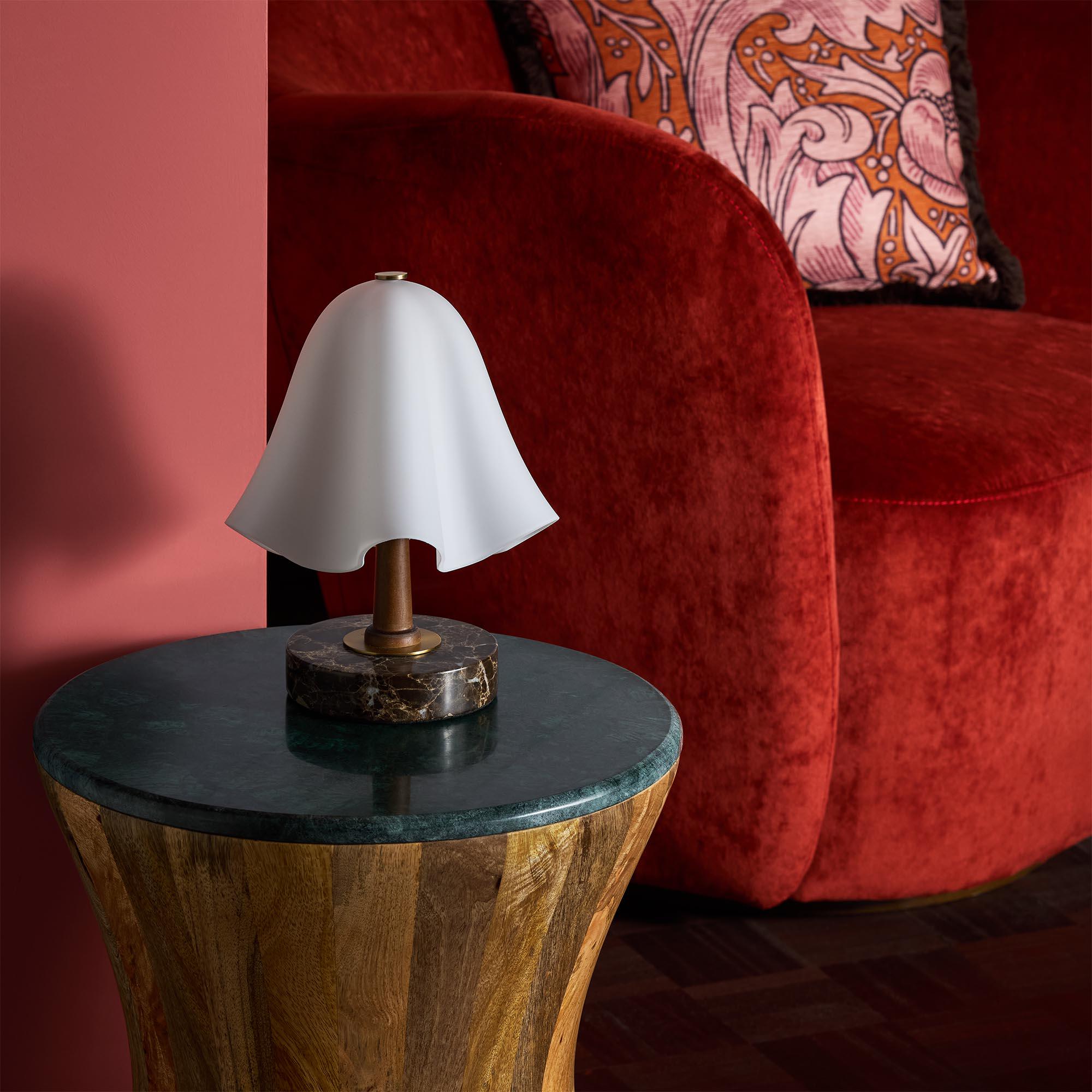 Habitat x Morris & Co. Glass Shade Table Lamp