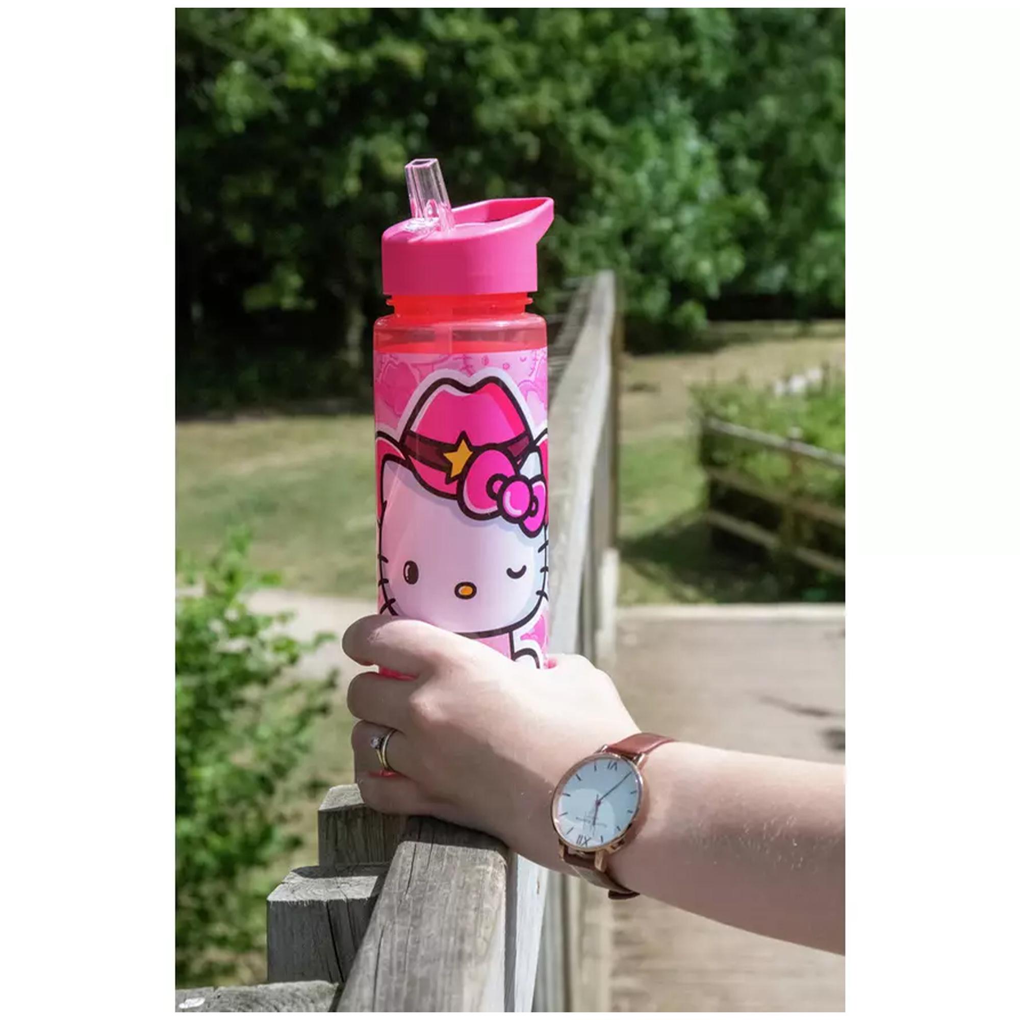 Hello Kitty Hydrate Cowgirl Pink Water Bottle - 700ml thumbnail 2