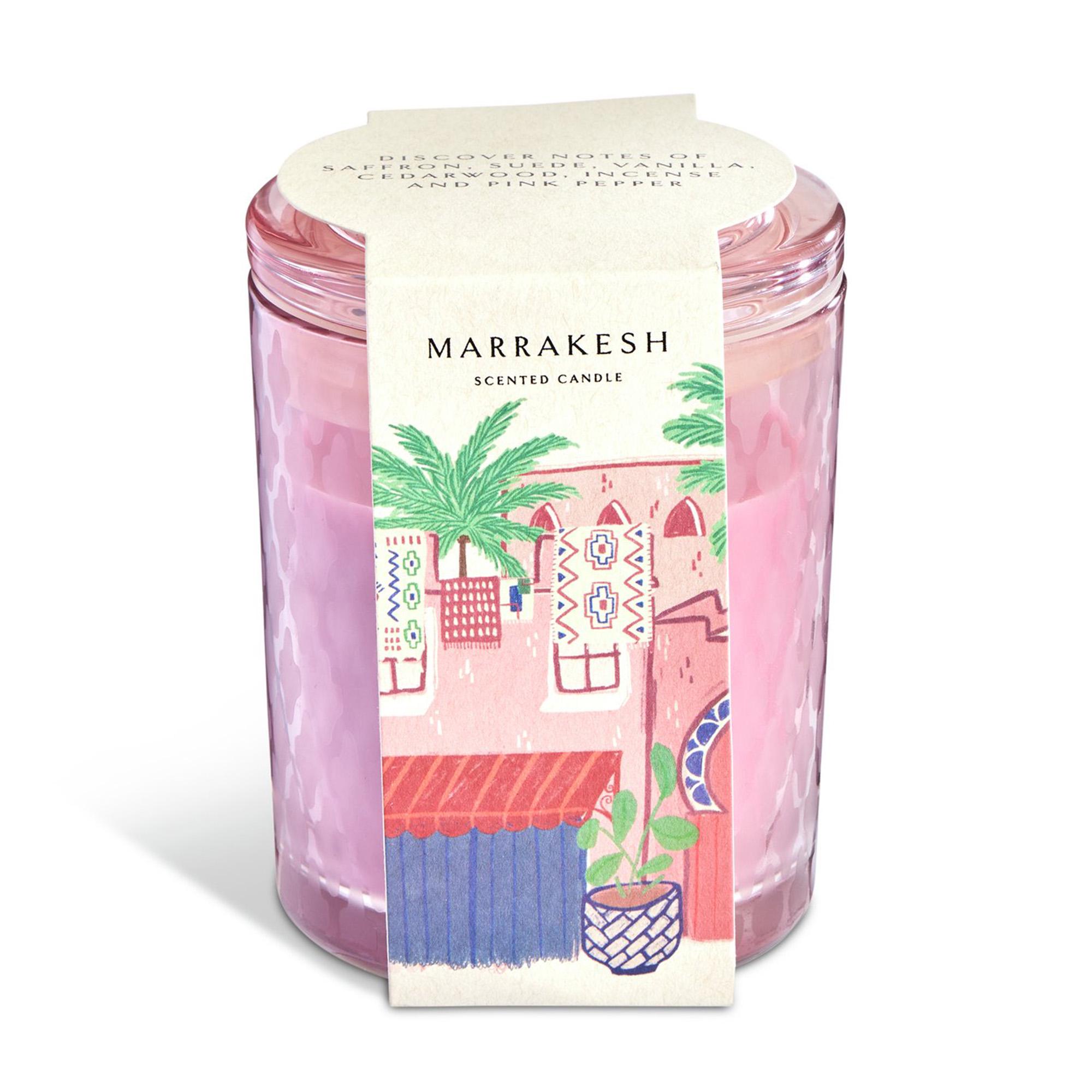 Habitat Marrakesh Glass Candle With Lid - Morocco