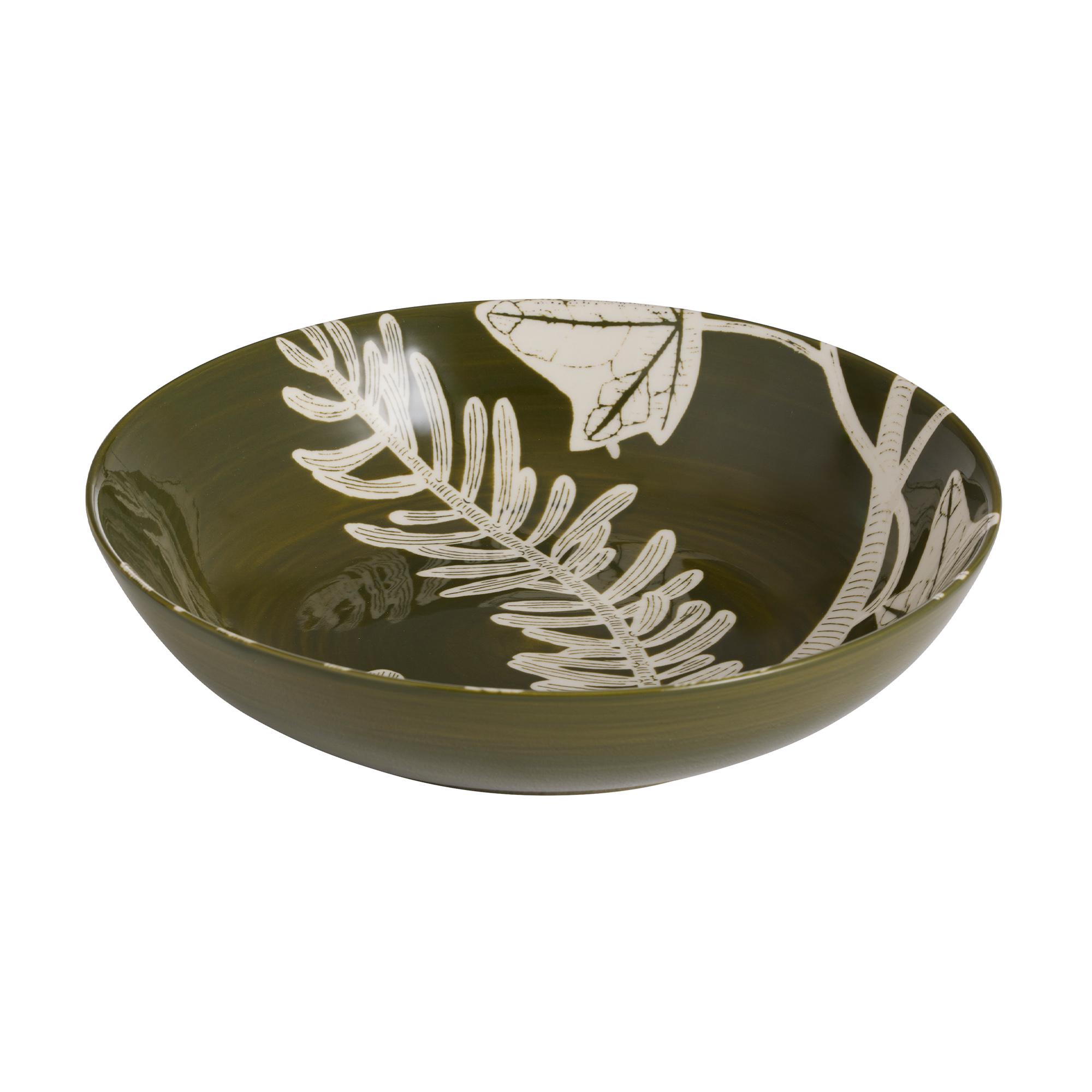 Habitat Floral Pasta Bowl - Green