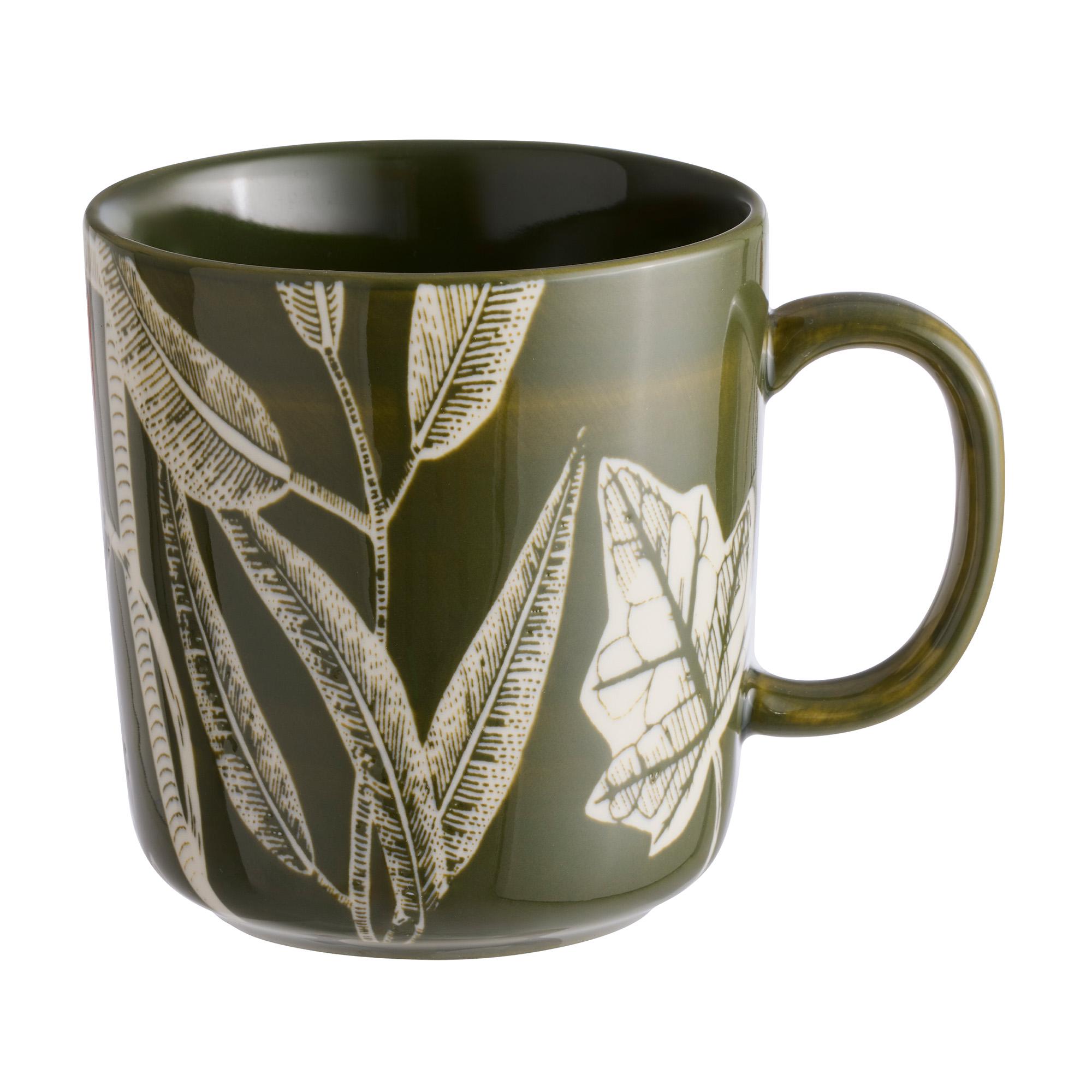Habitat Floral Mug - Green
