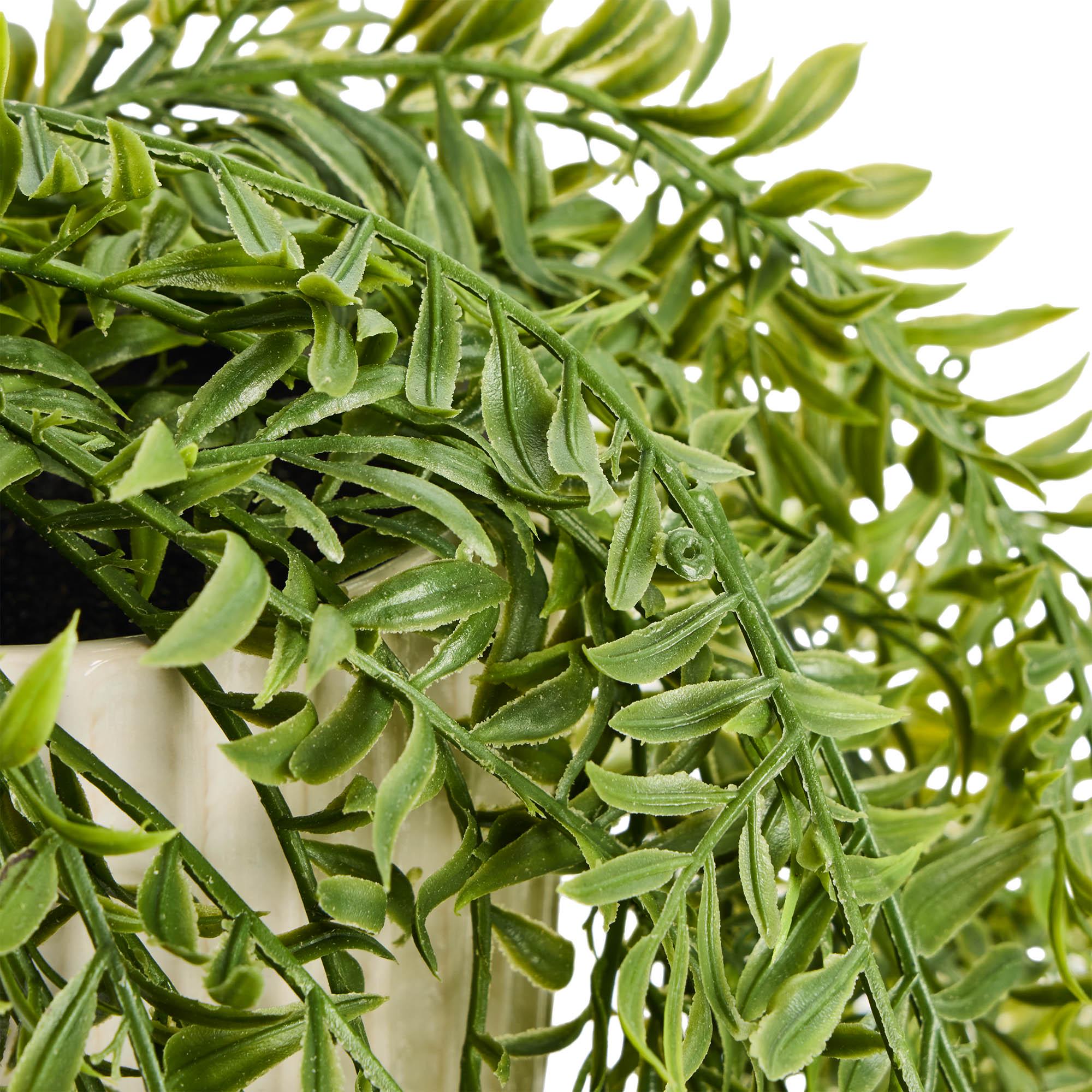Sainsbury's Home Artificial Hanging Fern in Ceramic Pot thumbnail 3
