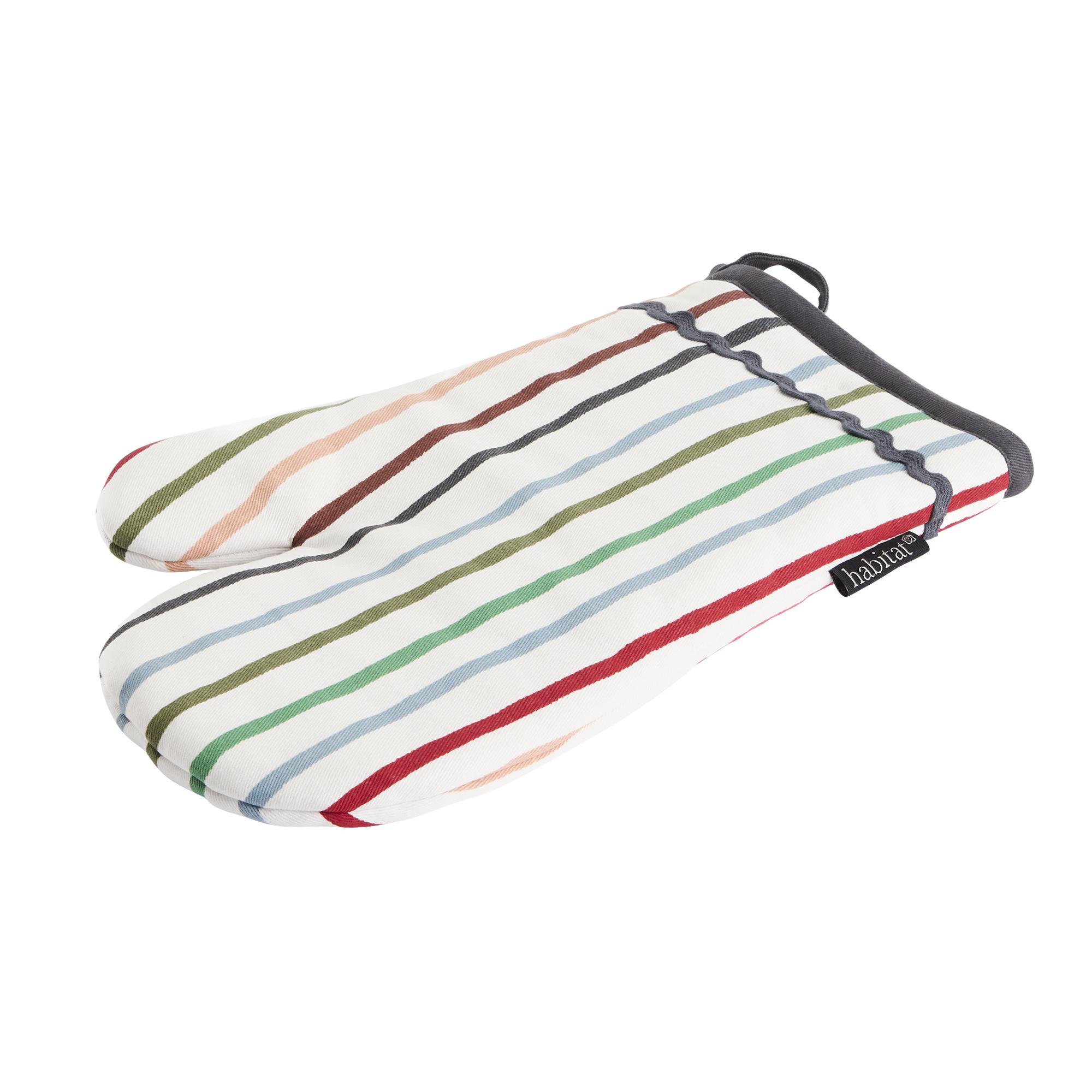 Habitat Stripe Single Oven Glove
