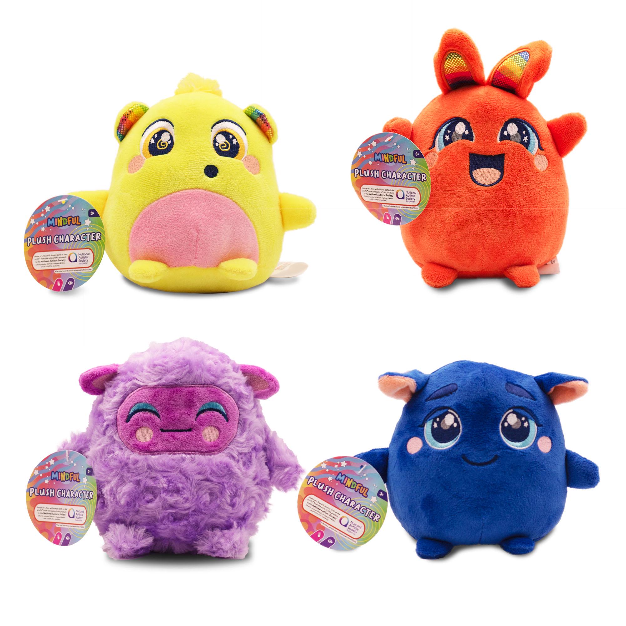 Mindful Pack of 1 15cm Plush Characters