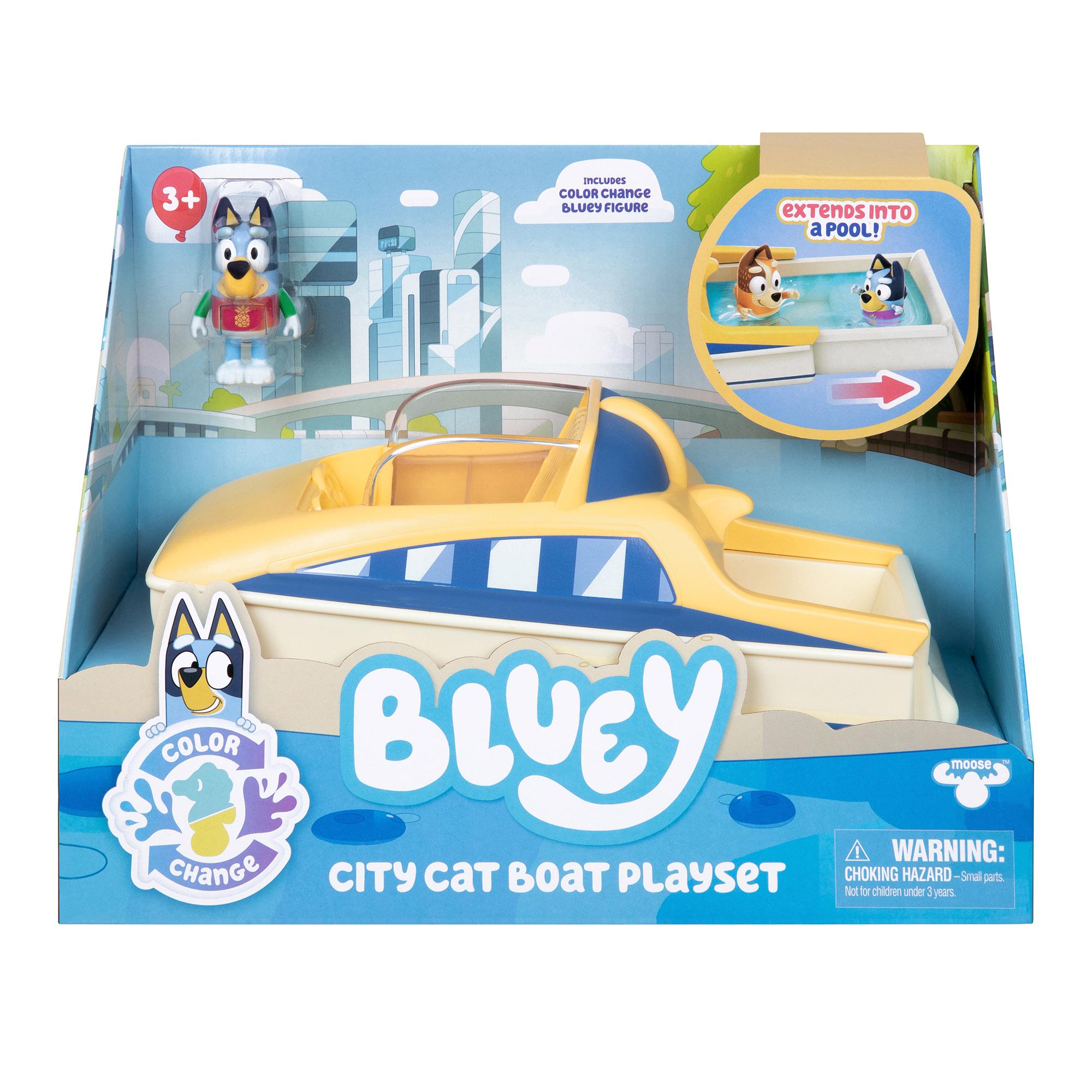 Bluey Citycat Boat Playst Colour Change Figure thumbnail 4