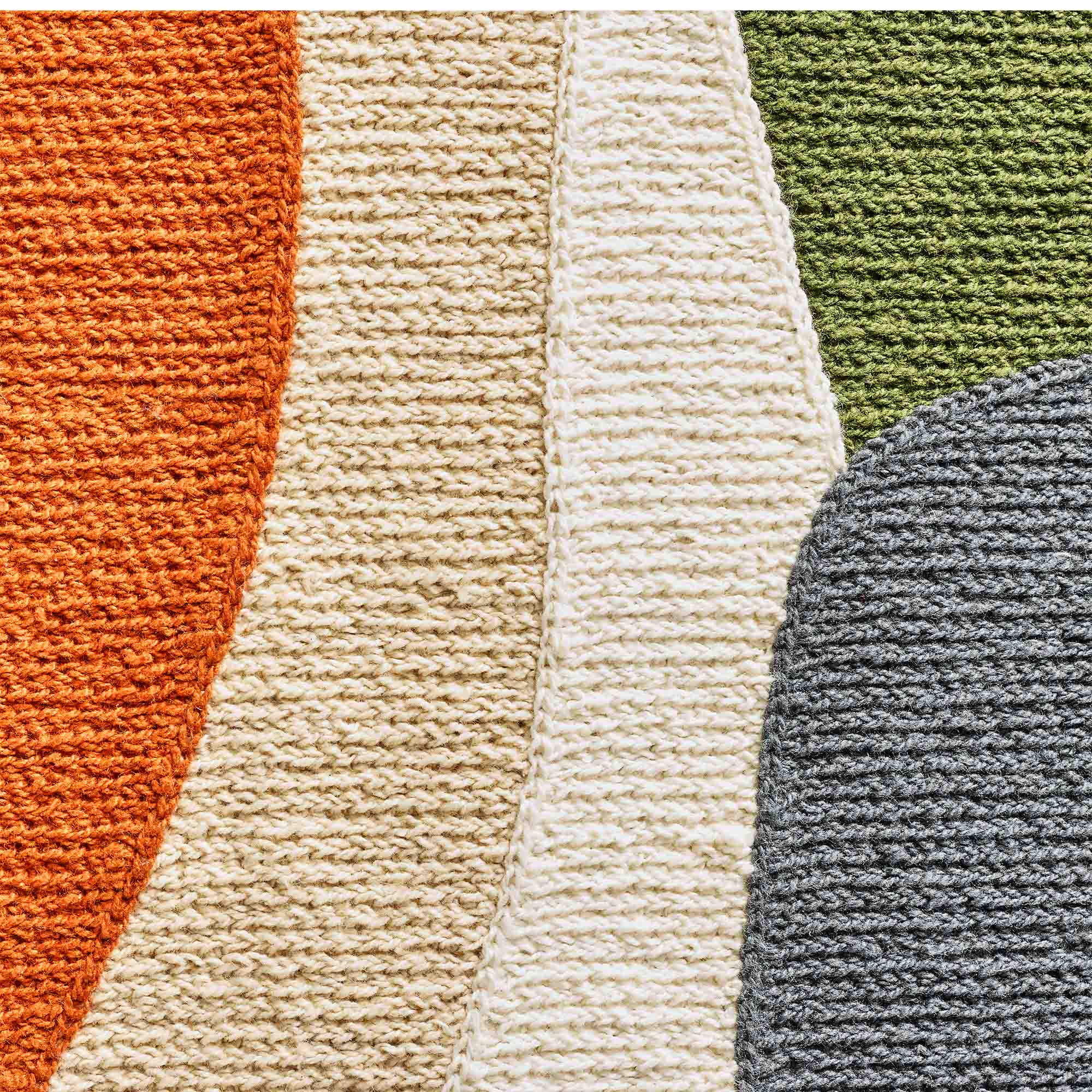 Habitat Autumn Abstract Crewel Cushion - 43x43 thumbnail 3