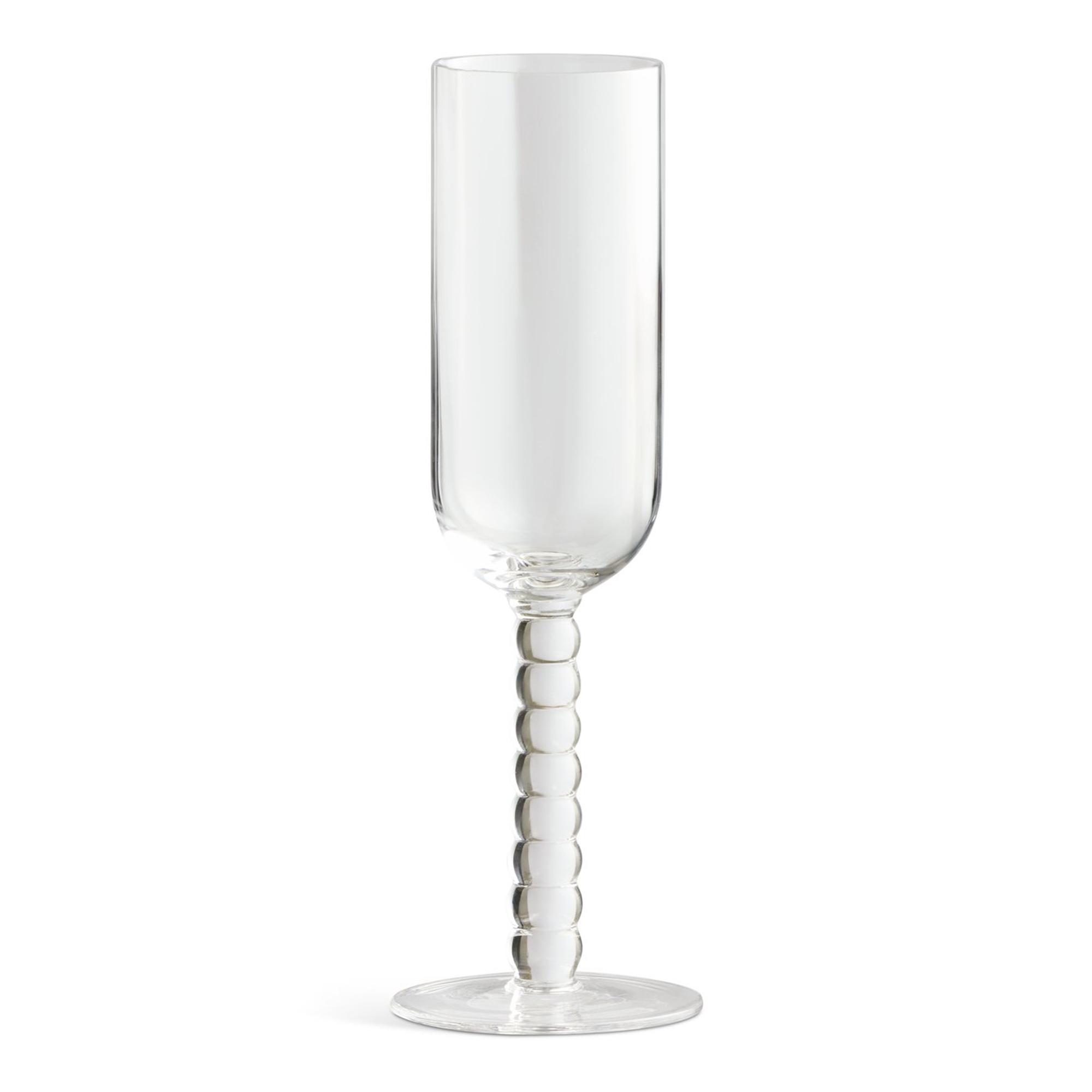 Habitat Bobbin Champagne Flute - Clear thumbnail 3