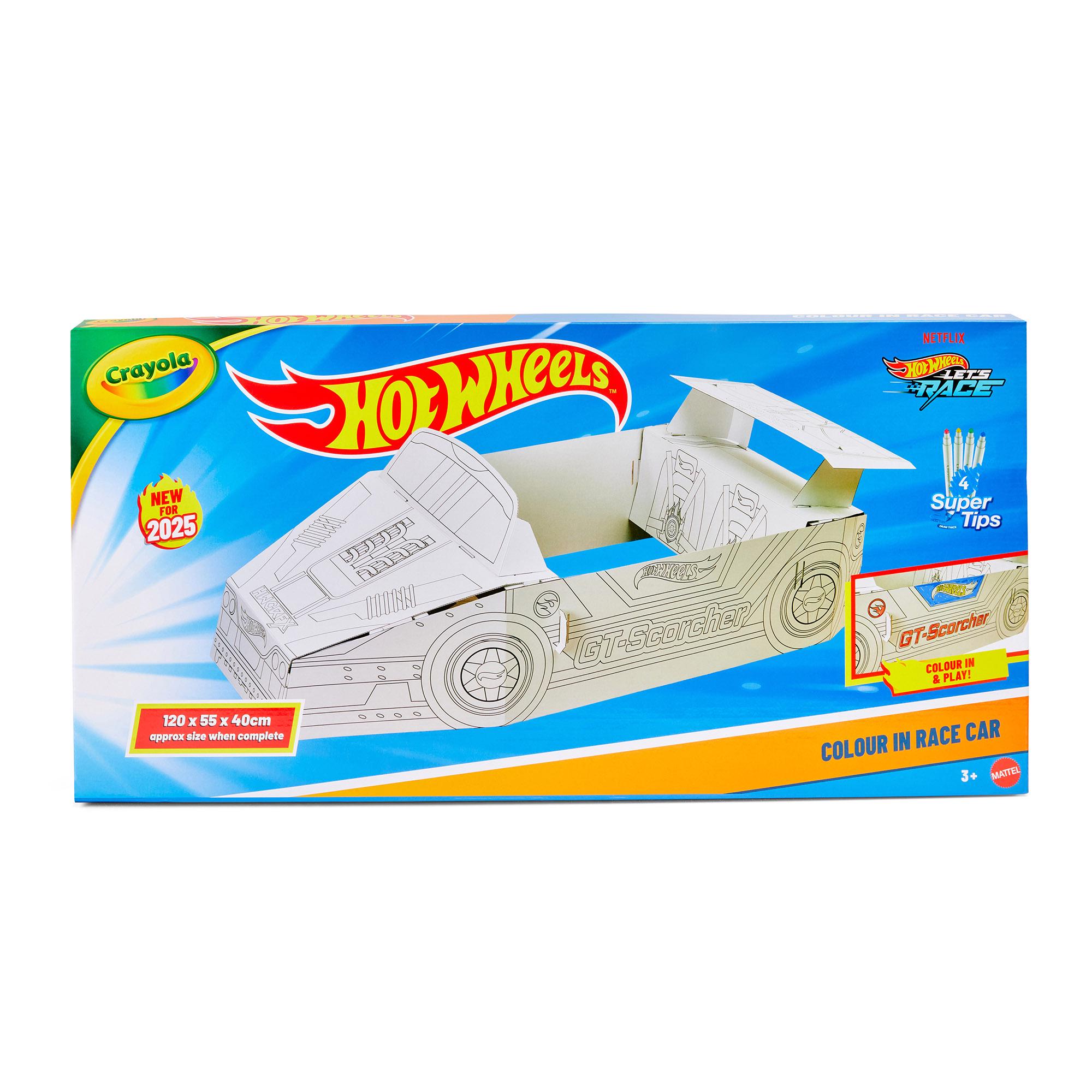 Crayola Hot Wheels Race Car Colour Your Own Cardboard Costume