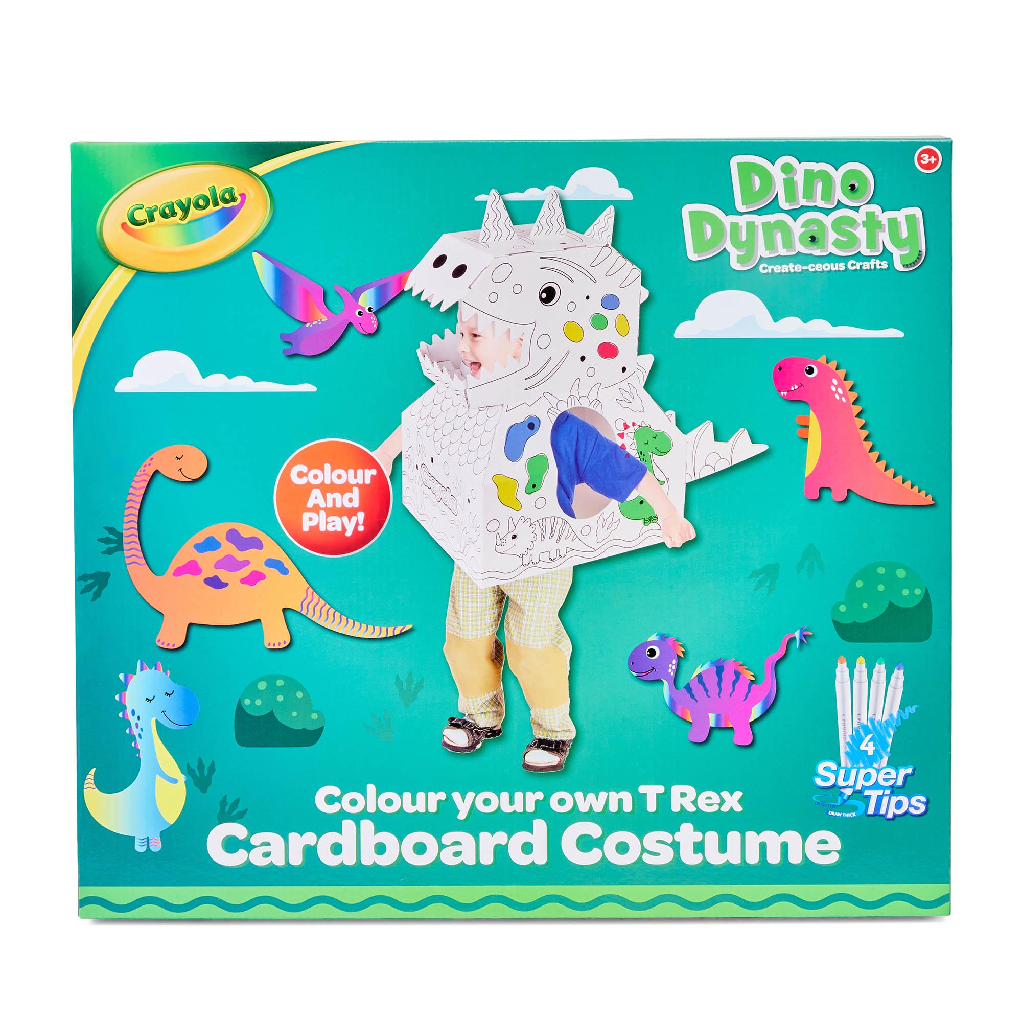 Crayola Dino/Unicorn Colour Your Own T Rex Cardboard Costume