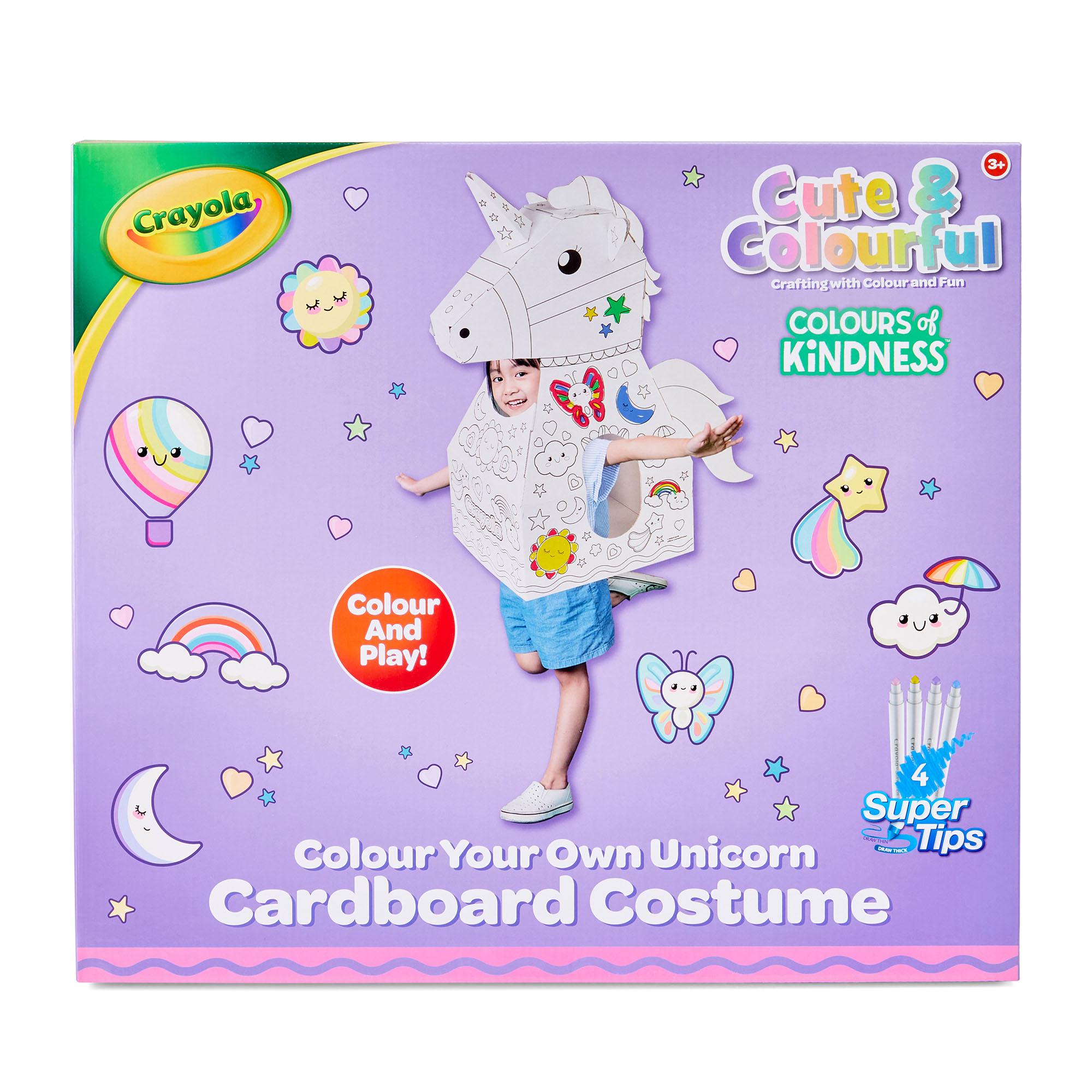 Crayola Dino/Unicorn Colour Your Own T Rex Cardboard Costume thumbnail 2