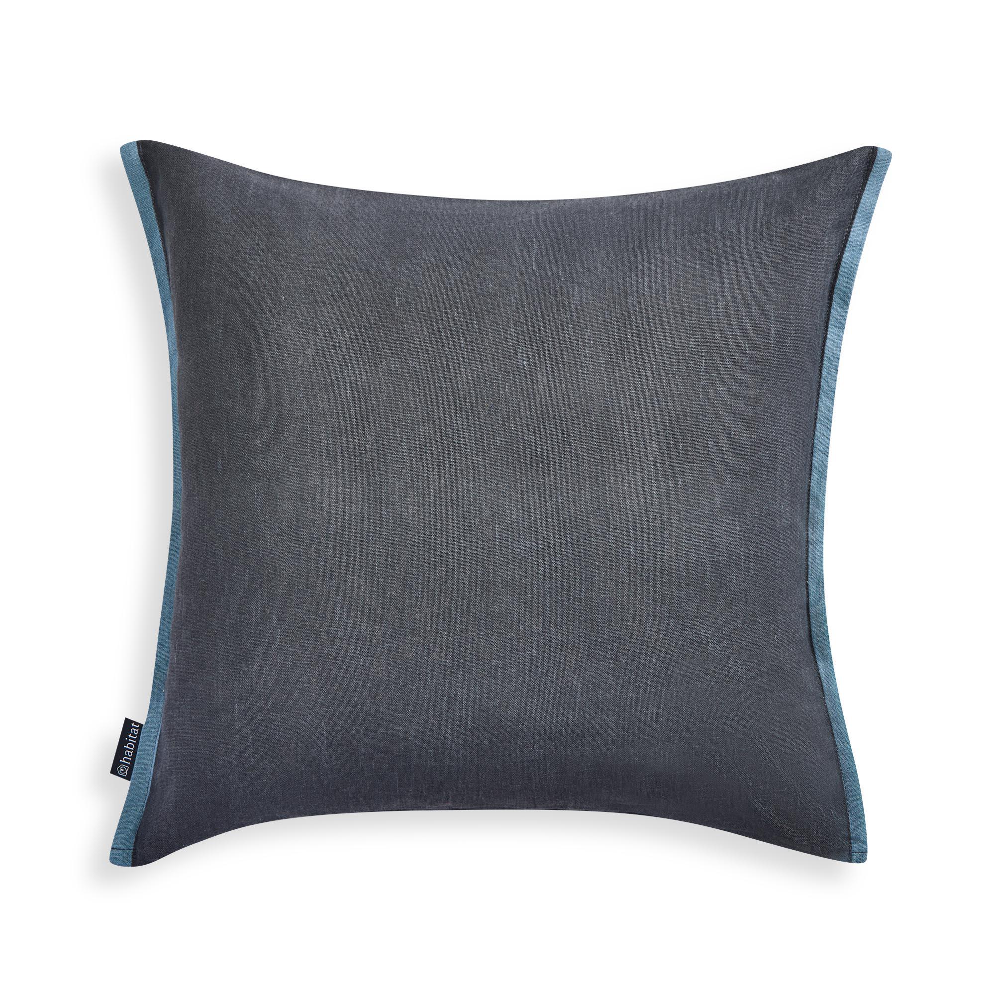 Habitat Mono Printed Winter Floral Cushion - 43x43 thumbnail 3