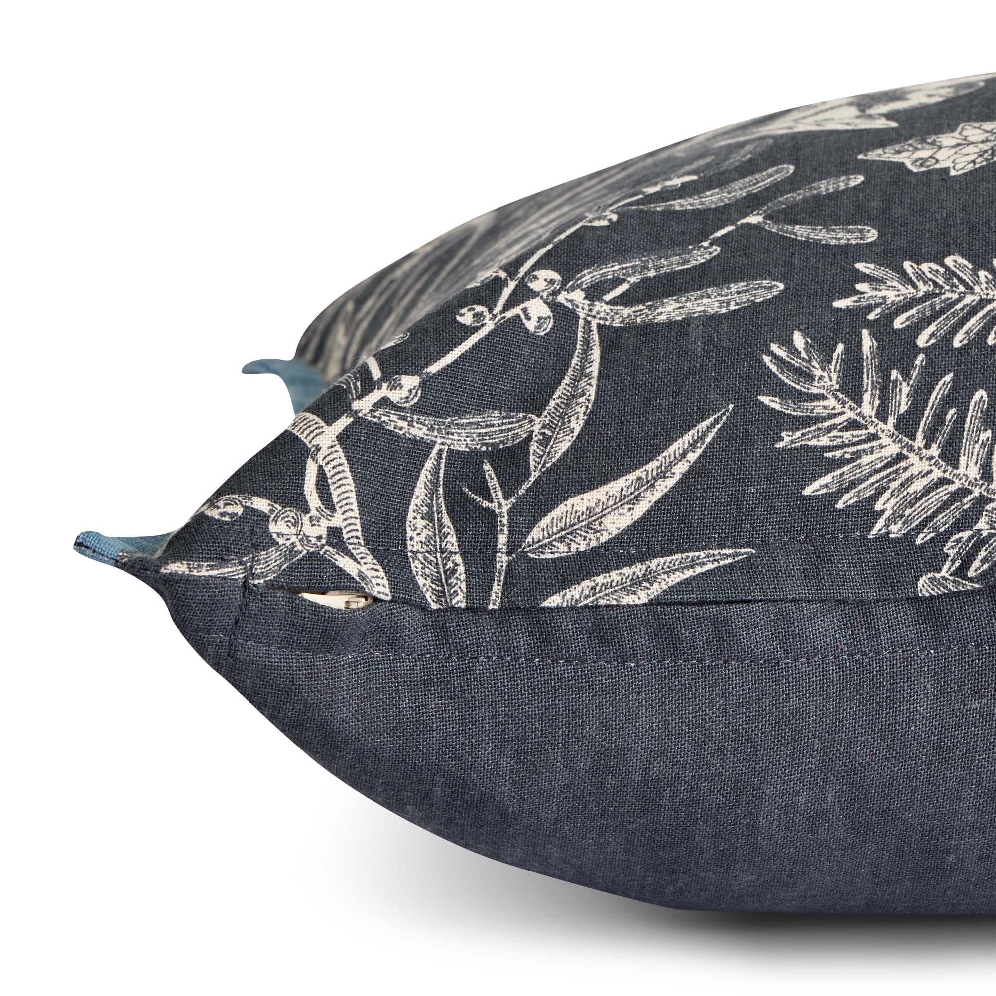 Habitat Mono Printed Winter Floral Cushion - 43x43 thumbnail 4