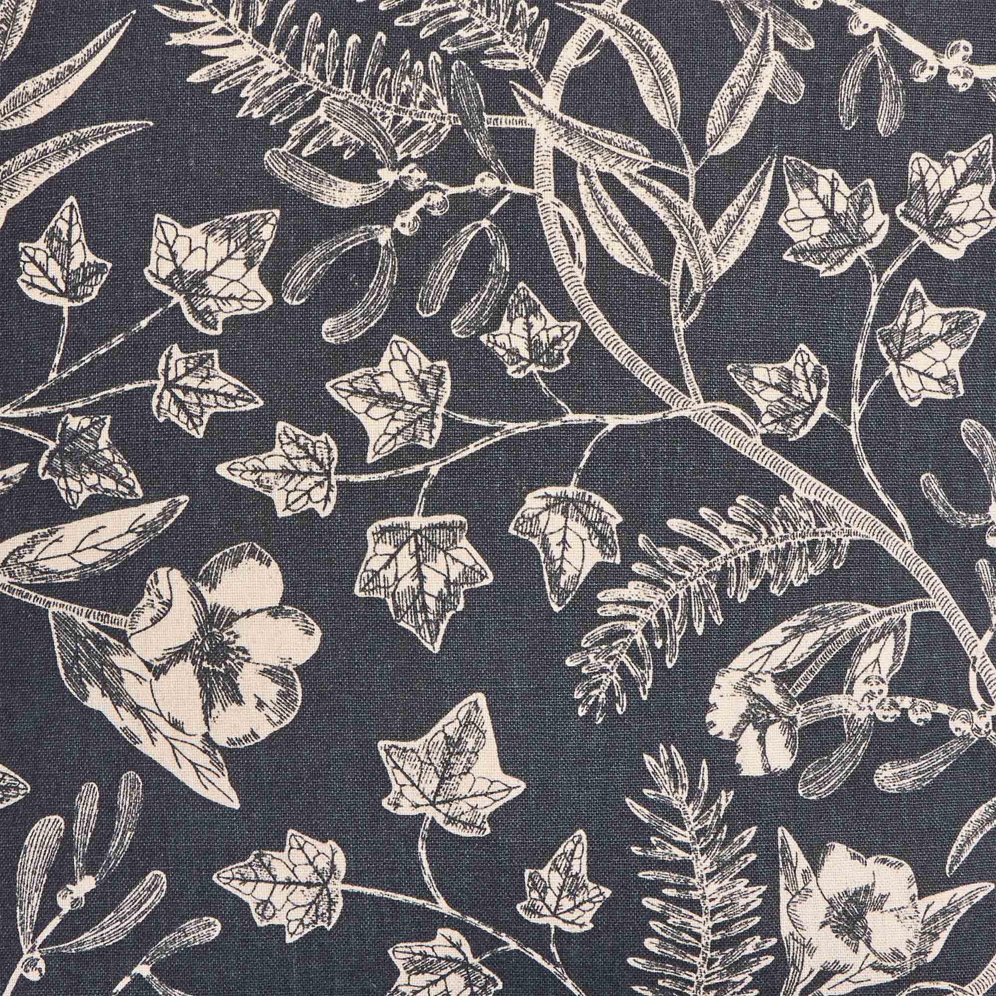 Habitat Mono Printed Winter Floral Cushion - 43x43 thumbnail 5