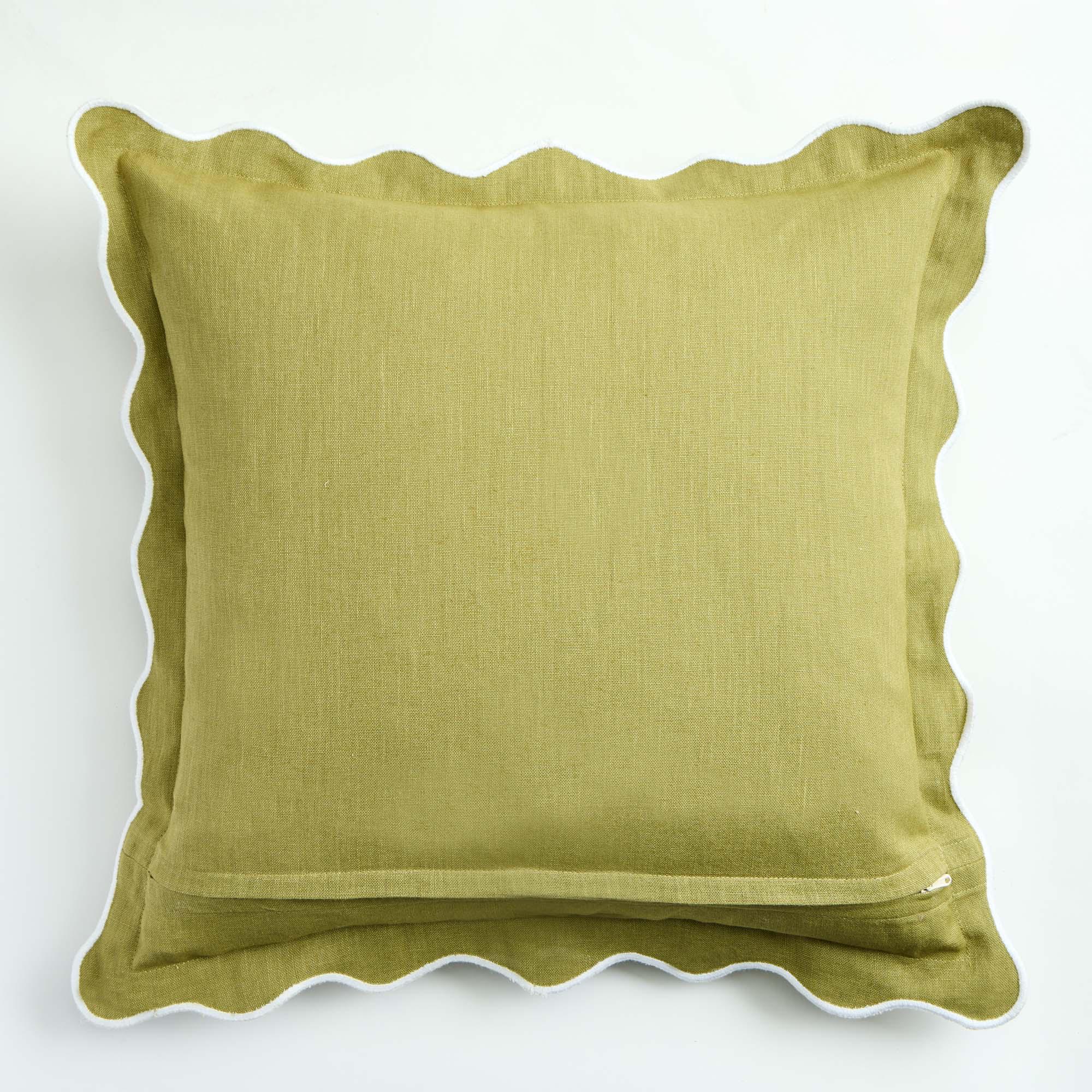 Habitat Scallop Cushion - Olive - 43x43 thumbnail 3
