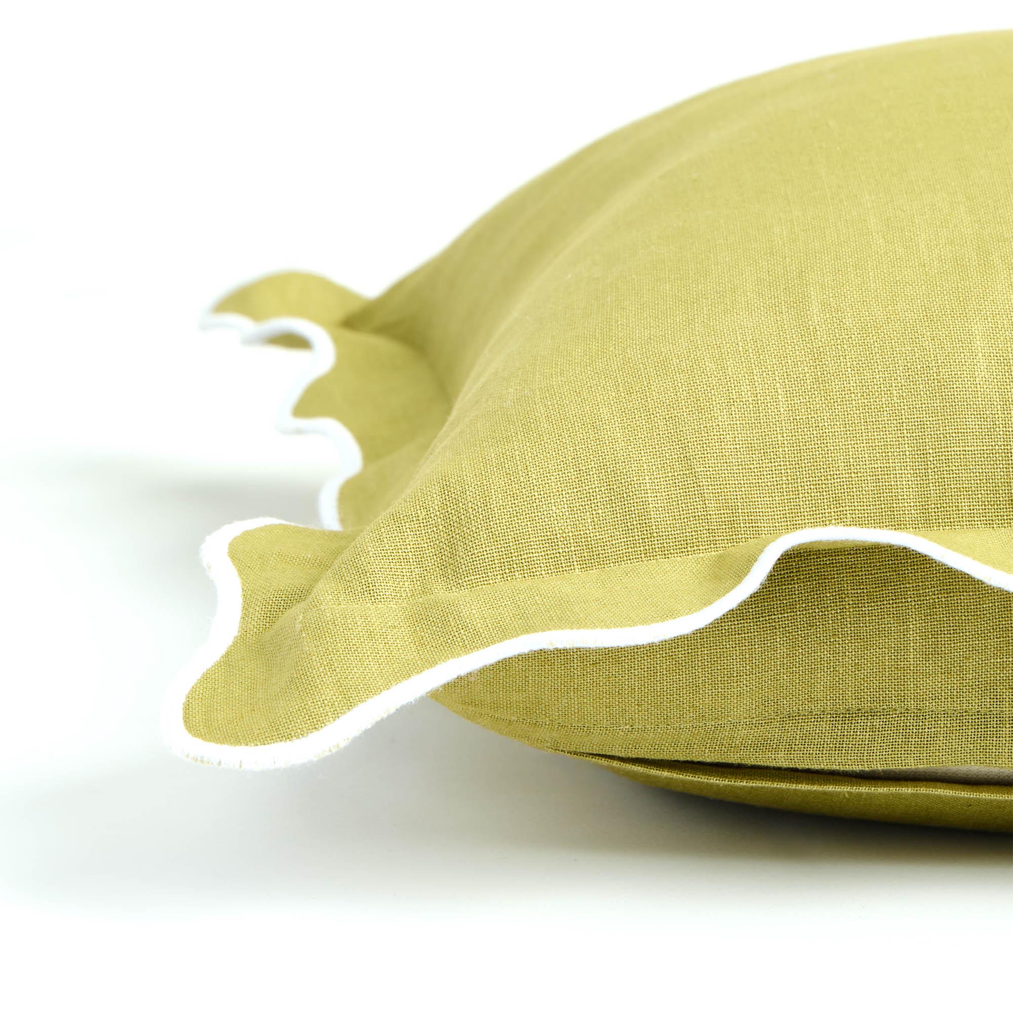 Habitat Scallop Cushion - Olive - 43x43 thumbnail 4
