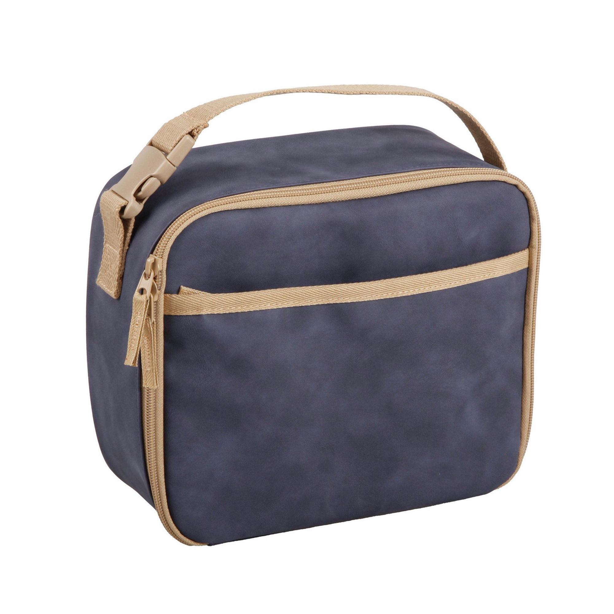 Sainsbury's Home Tan and Navy Lunch Bag thumbnail 2